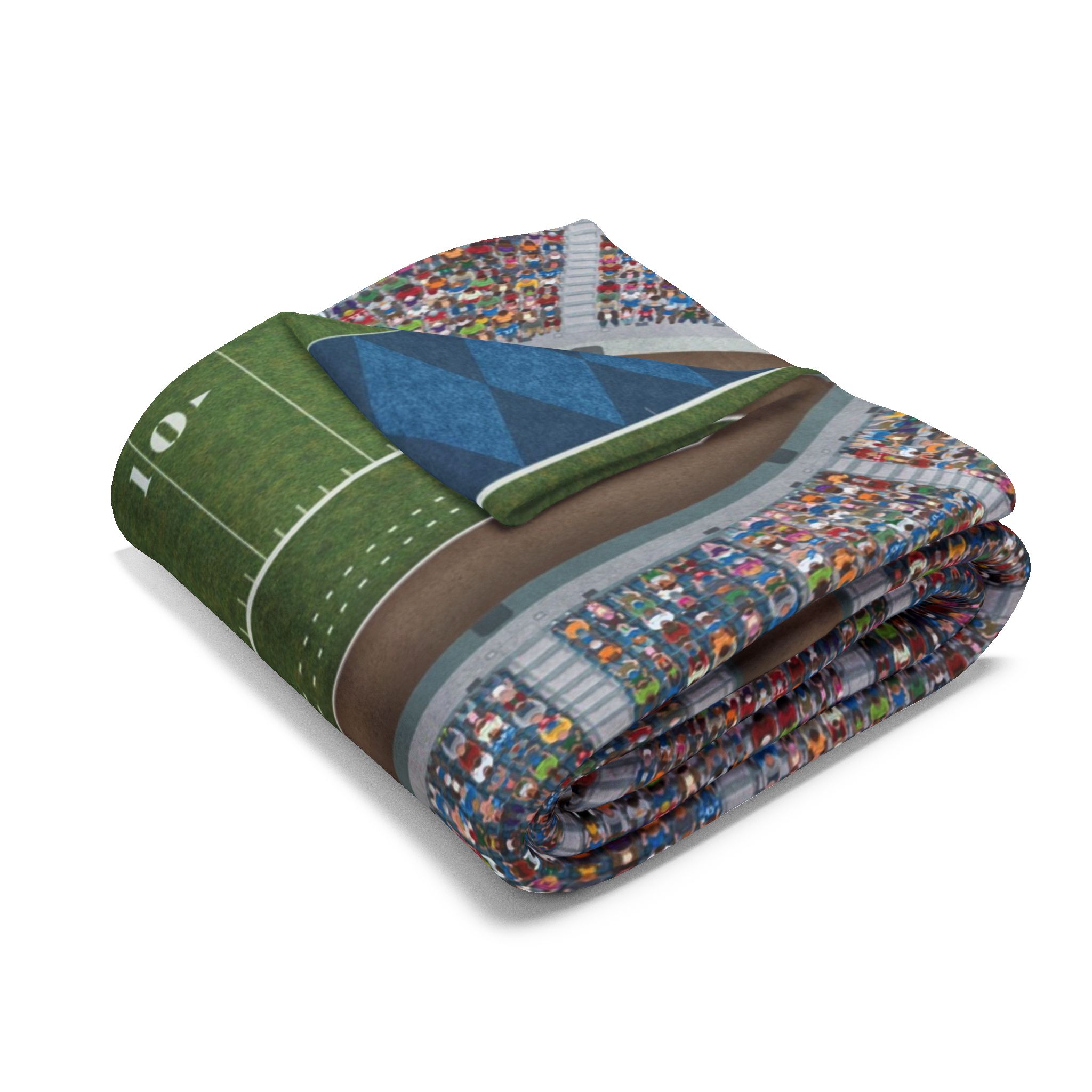Football Field 60" x 80" Plush Cloth Playmat & Game Day Blanket product thumbnail image Football Field 60" x 80" Plush Cloth Playmat & Game Day Blanket product thumbnail image