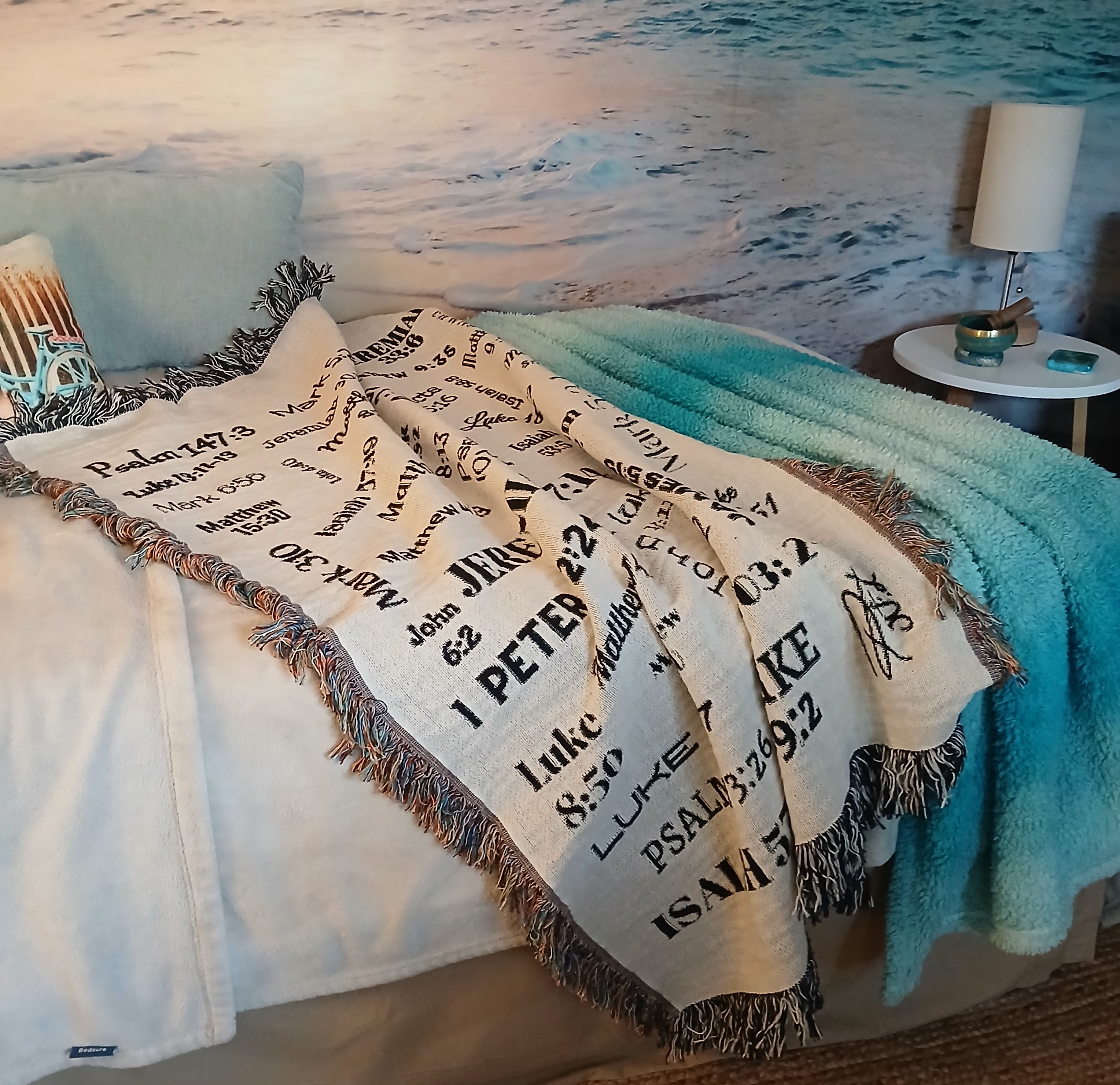 Healing Bible Verses Blanket - 100% Cotton