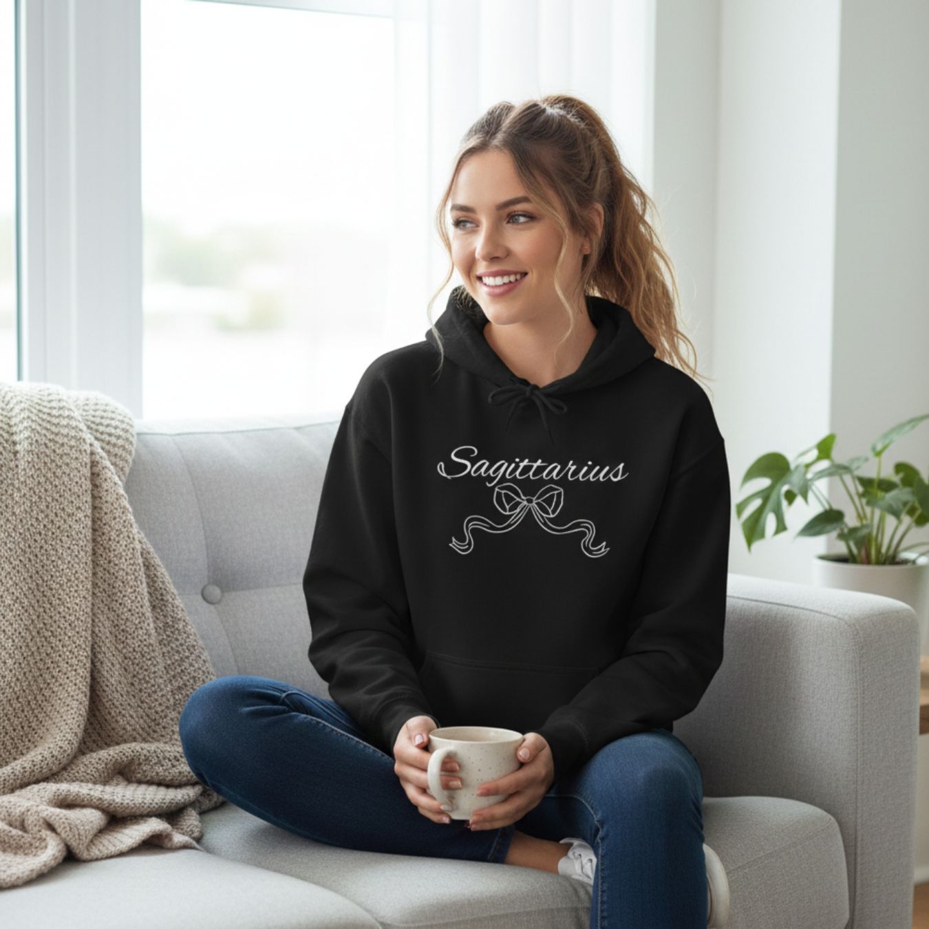 Sagittarius Bow Hoodie Zodiac Astrology Sweatshirt product thumbnail image