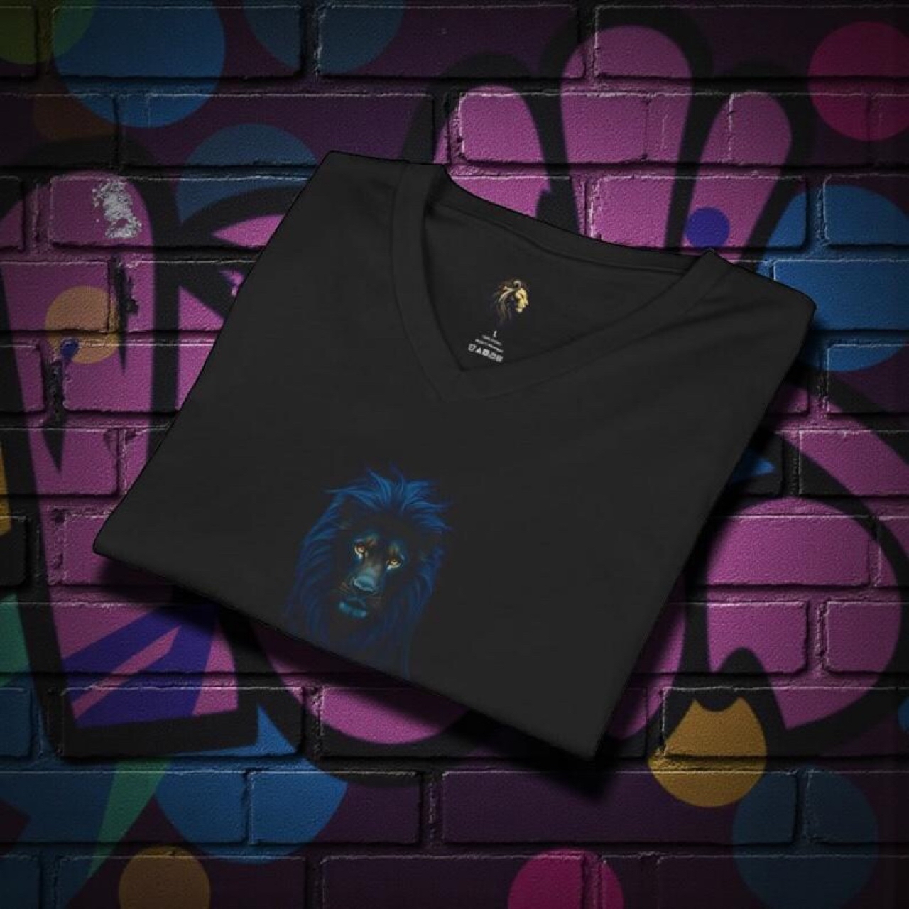 7 Lion " Stealth" Premium V-Neck Tee 7 Lion " Stealth" Premium V-Neck Tee