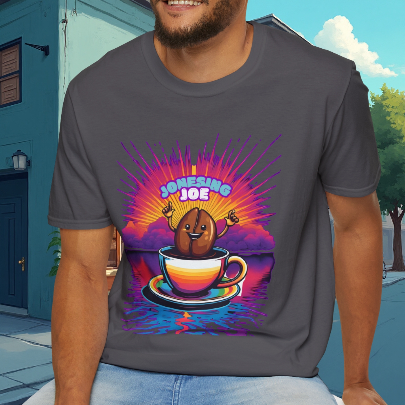 Unisex Softstyle T-Shirt- Coffee Bean Joe Unisex Softstyle T-Shirt- Coffee Bean Joe