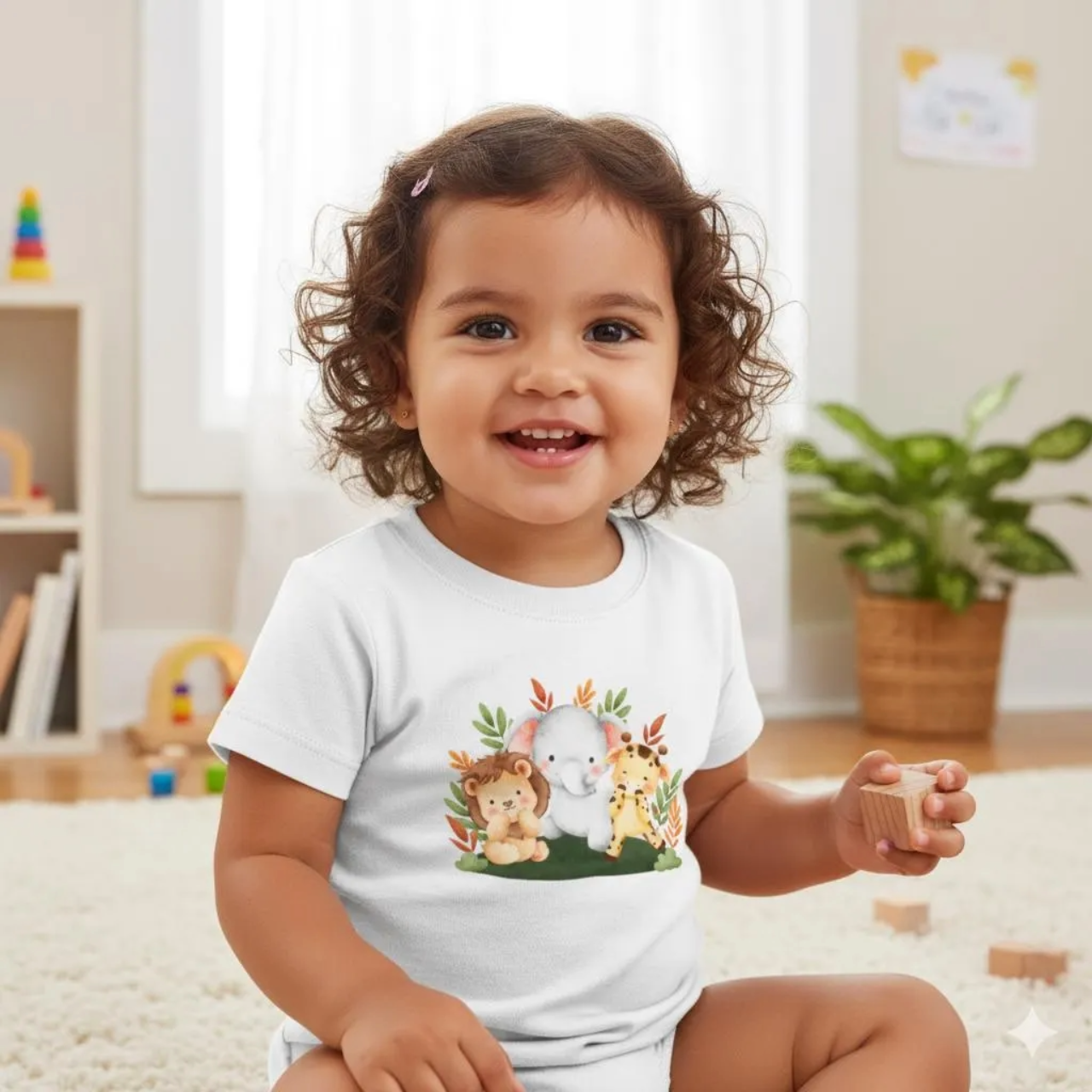 Whimsical Animal Toddler Tee