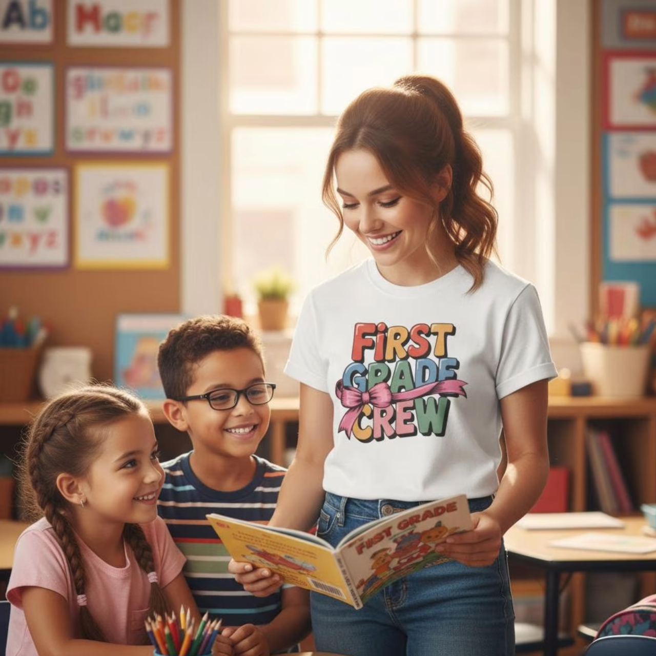 First Grade Crew T-Shirt product thumbnail image First Grade Crew T-Shirt product thumbnail image