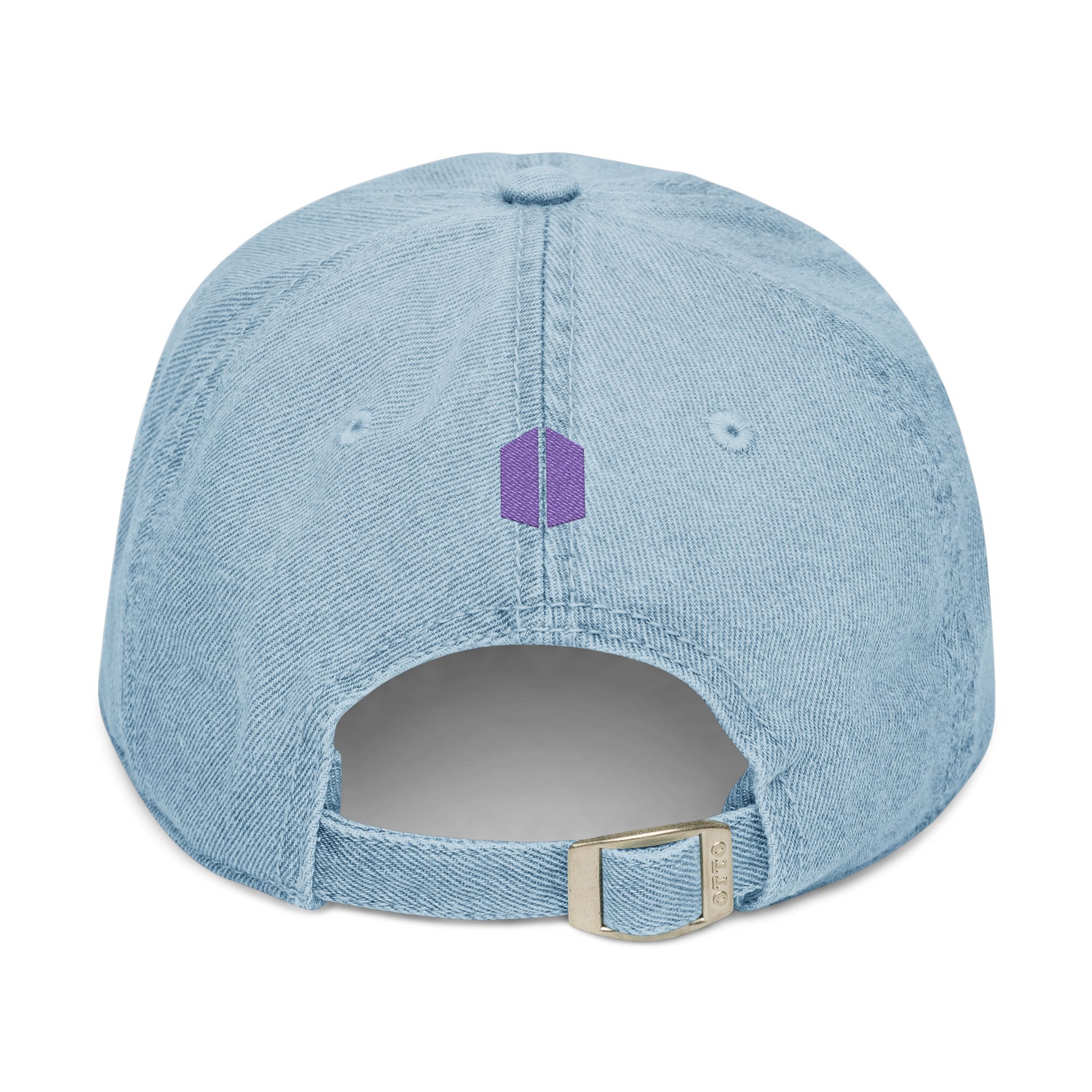 Purple Thread Embroidered Denim Hat 7 Tattoo with BACK ARMY symbol product thumbnail image Purple Thread Embroidered Denim Hat 7 Tattoo with BACK ARMY symbol product thumbnail image