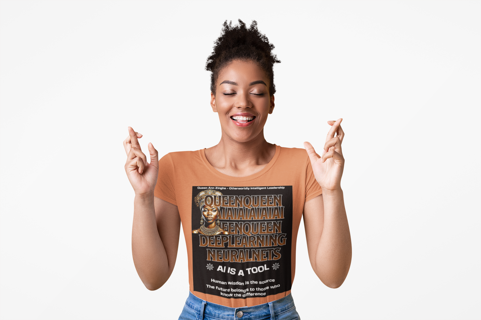 African Queen Statement T-Shirt — AI Streetwear Retro Graphic Gift product thumbnail image African Queen Statement T-Shirt — AI Streetwear Retro Graphic Gift product thumbnail image