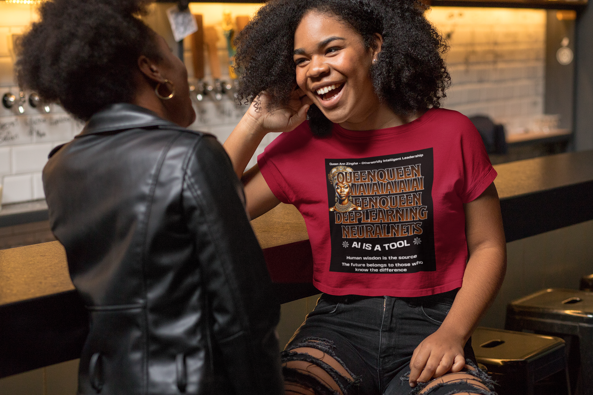 African Queen Statement T-Shirt — AI Streetwear Retro Graphic Gift product thumbnail image African Queen Statement T-Shirt — AI Streetwear Retro Graphic Gift product thumbnail image