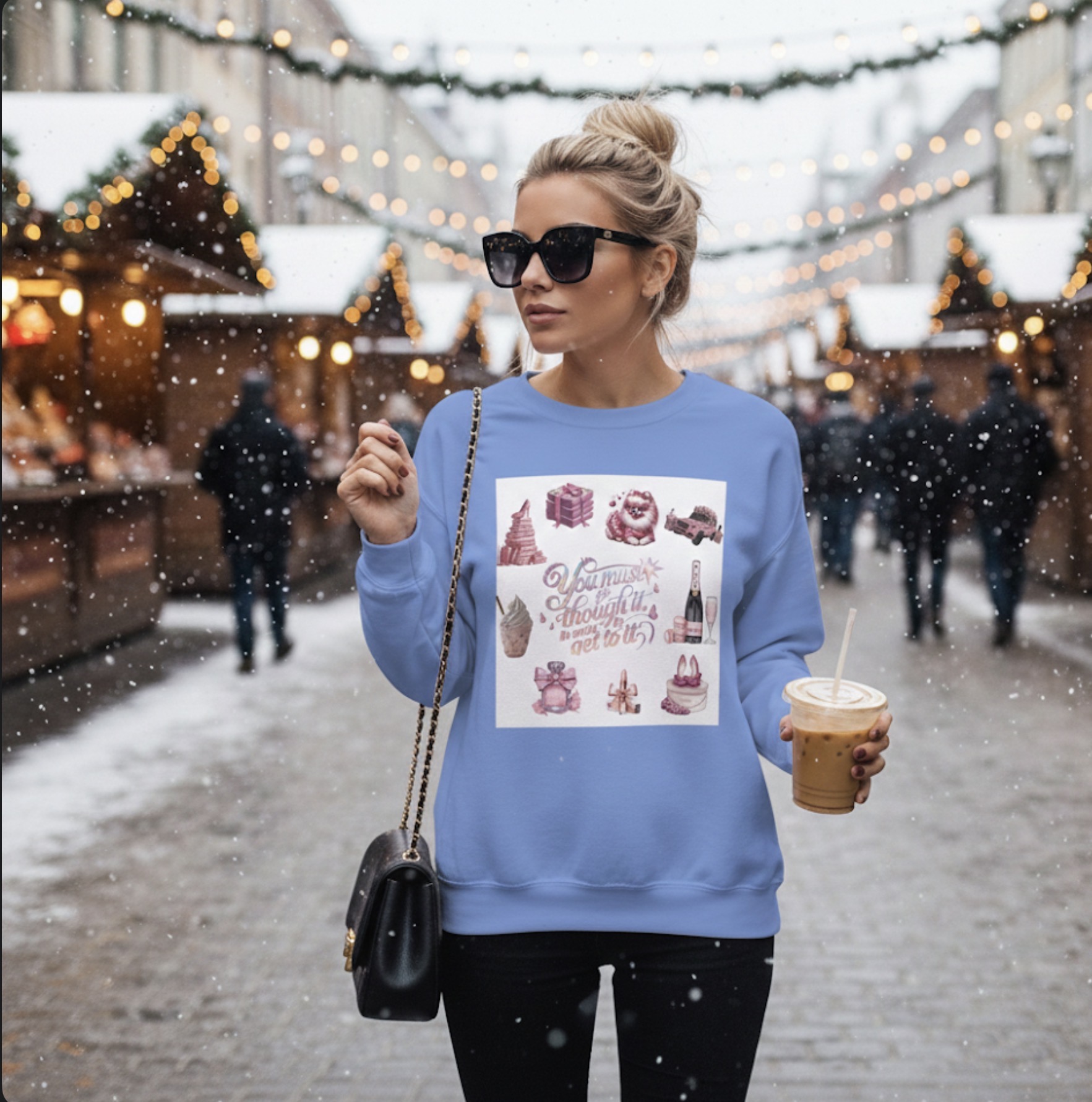 Crewneck Sweatshirt — 'I Thought It Was A Contest' Pink Luxury Gifts Design product thumbnail image Crewneck Sweatshirt — 'I Thought It Was A Contest' Pink Luxury Gifts Design product thumbnail image