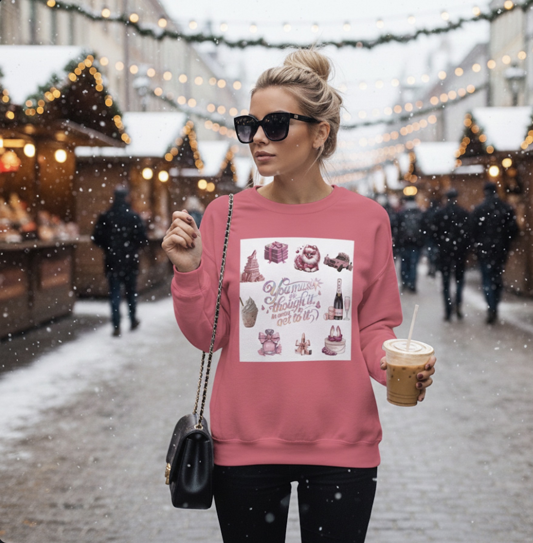 Crewneck Sweatshirt — 'I Thought It Was A Contest' Pink Luxury Gifts Design product thumbnail image Crewneck Sweatshirt — 'I Thought It Was A Contest' Pink Luxury Gifts Design product thumbnail image