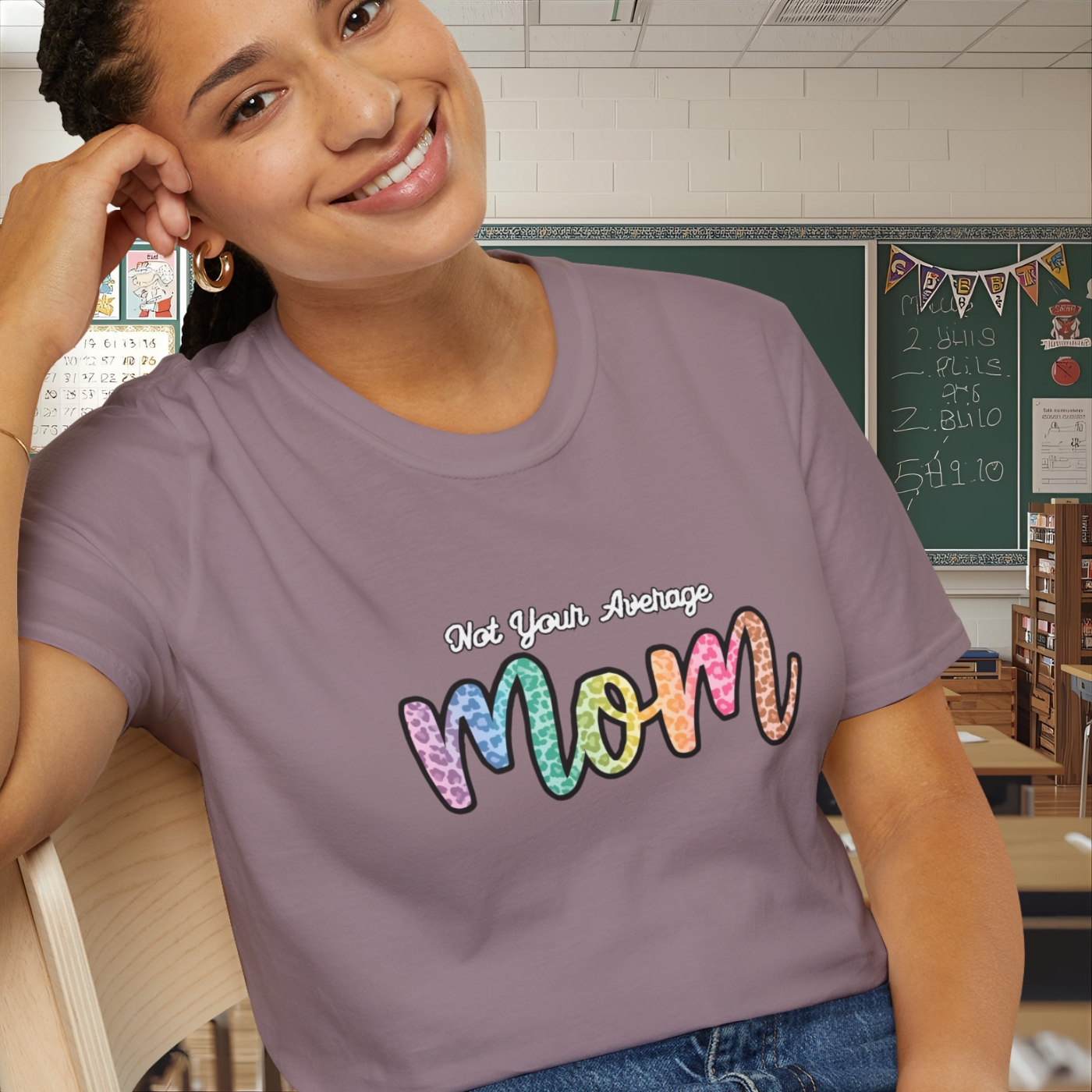 Unisex Softstyle T-Shirt- NOT your Average MOM