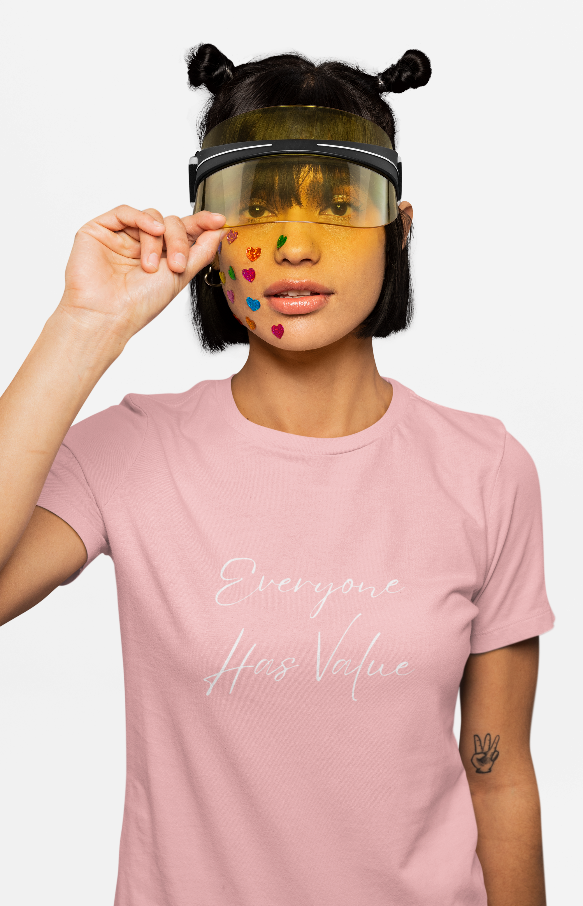 Everyone Has Value Women’s Cotton T-Shirt | Inspirational Positive Shirt product thumbnail image Everyone Has Value Women’s Cotton T-Shirt | Inspirational Positive Shirt product thumbnail image