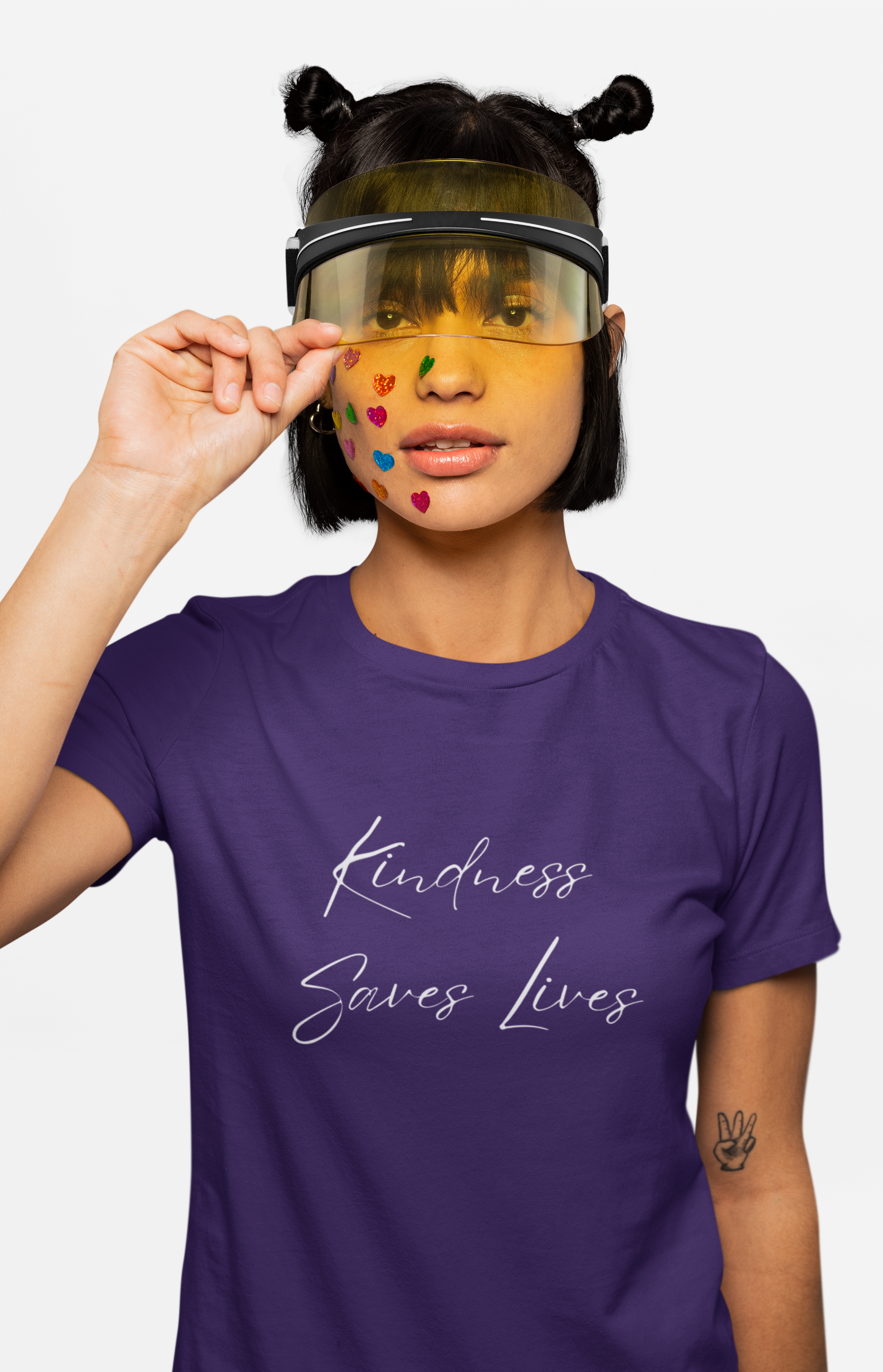 Positive Cute Shirt | Kindness Saves Lives Womens T-Shirt product thumbnail image Positive Cute Shirt | Kindness Saves Lives Womens T-Shirt product thumbnail image