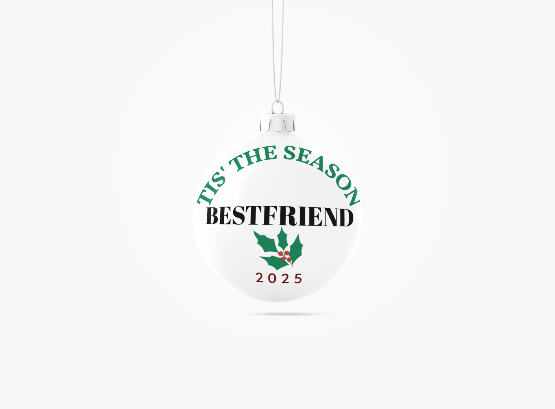 Bestfriend 2025 Glass Ornament | Memorial Circle Glass product thumbnail image