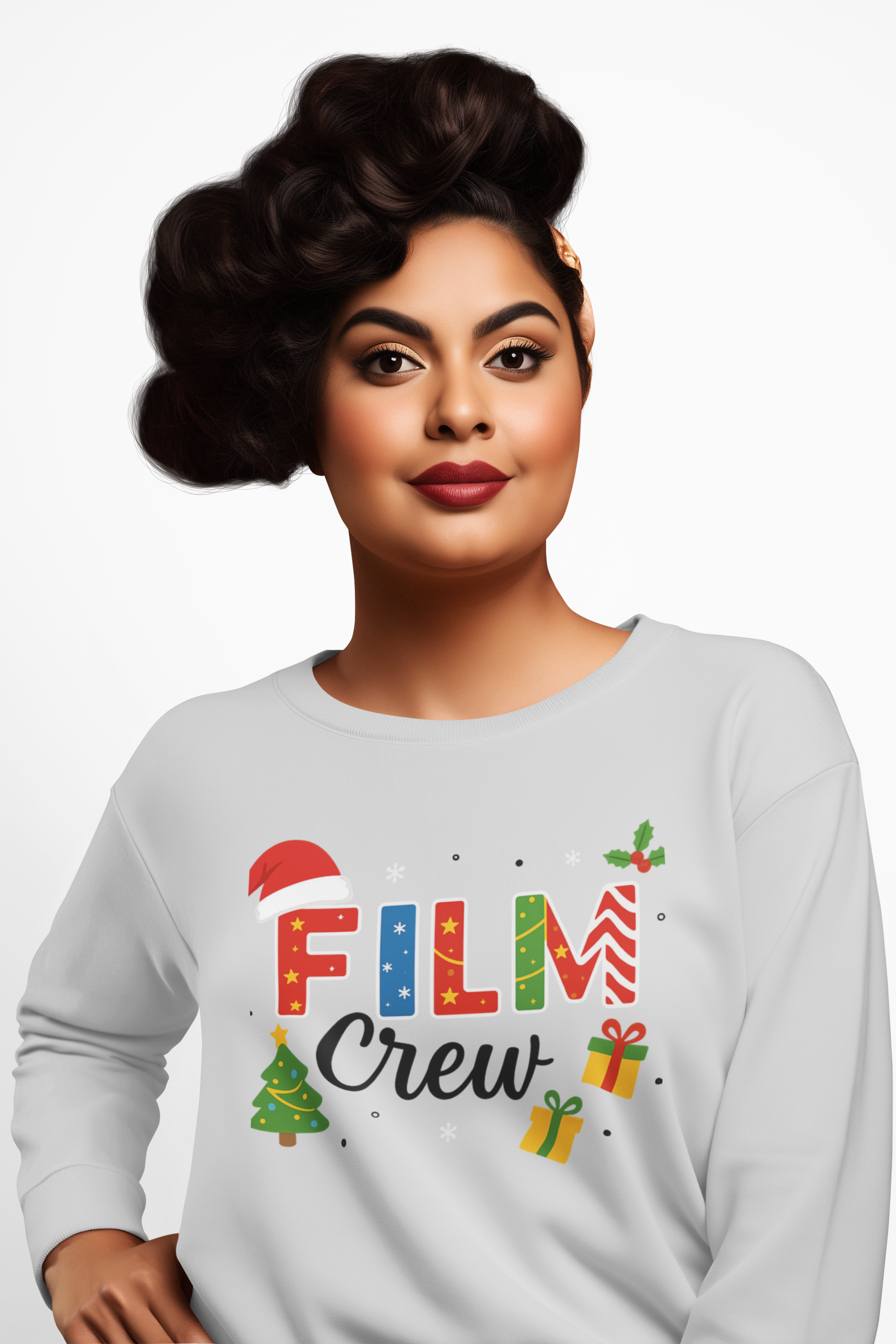 Film Crew Christmas Sweatshirt — Holiday Movie Set Crew Pullover Film Crew Christmas Sweatshirt — Holiday Movie Set Crew Pullover