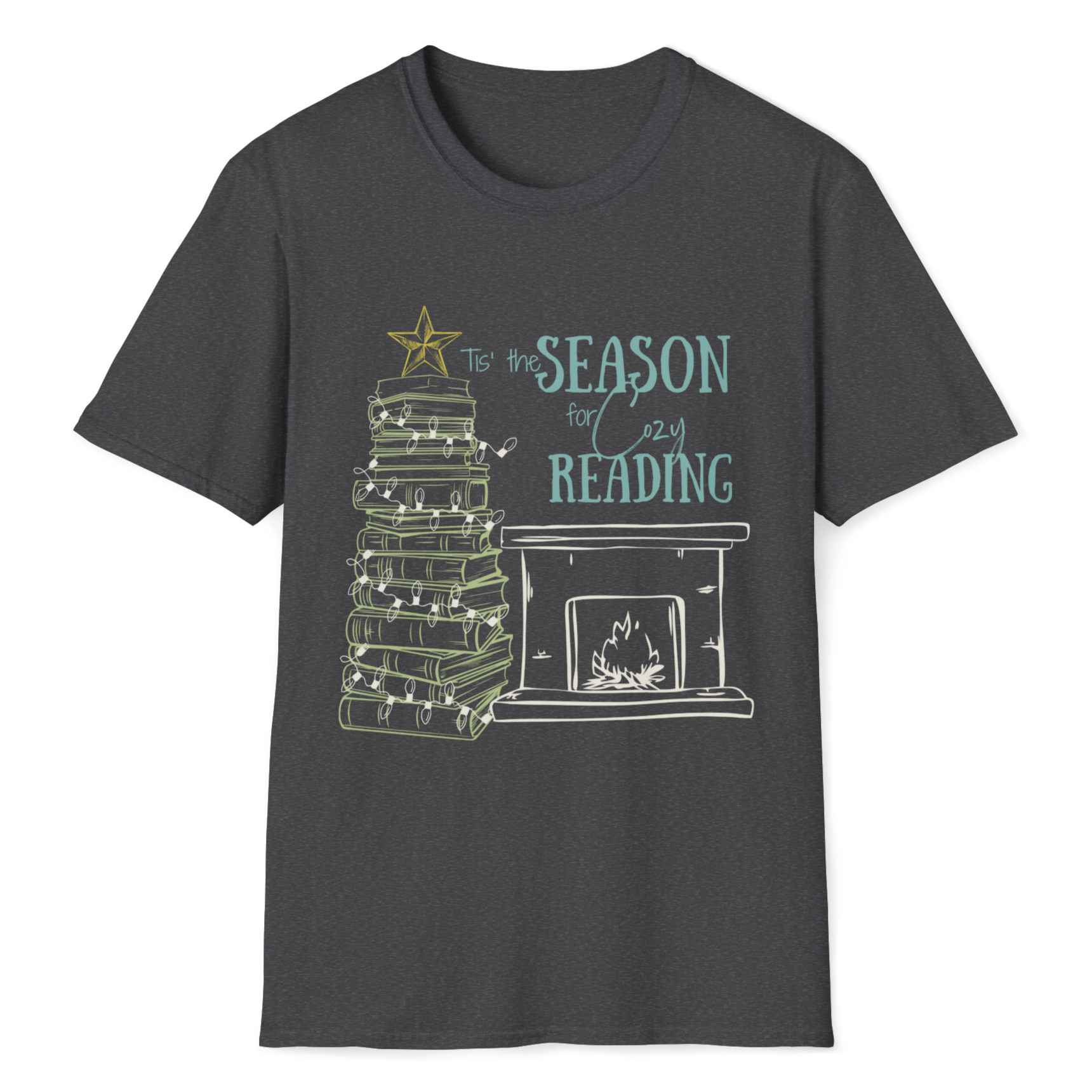 Tis' The Season for Cozy Reading Graphic T-Shirt product thumbnail image