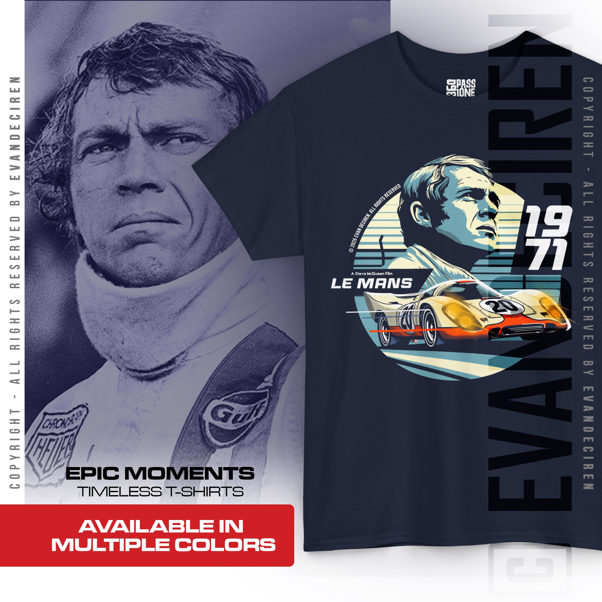 Steve McQueen 1971 | Le Mans The Movie product thumbnail image