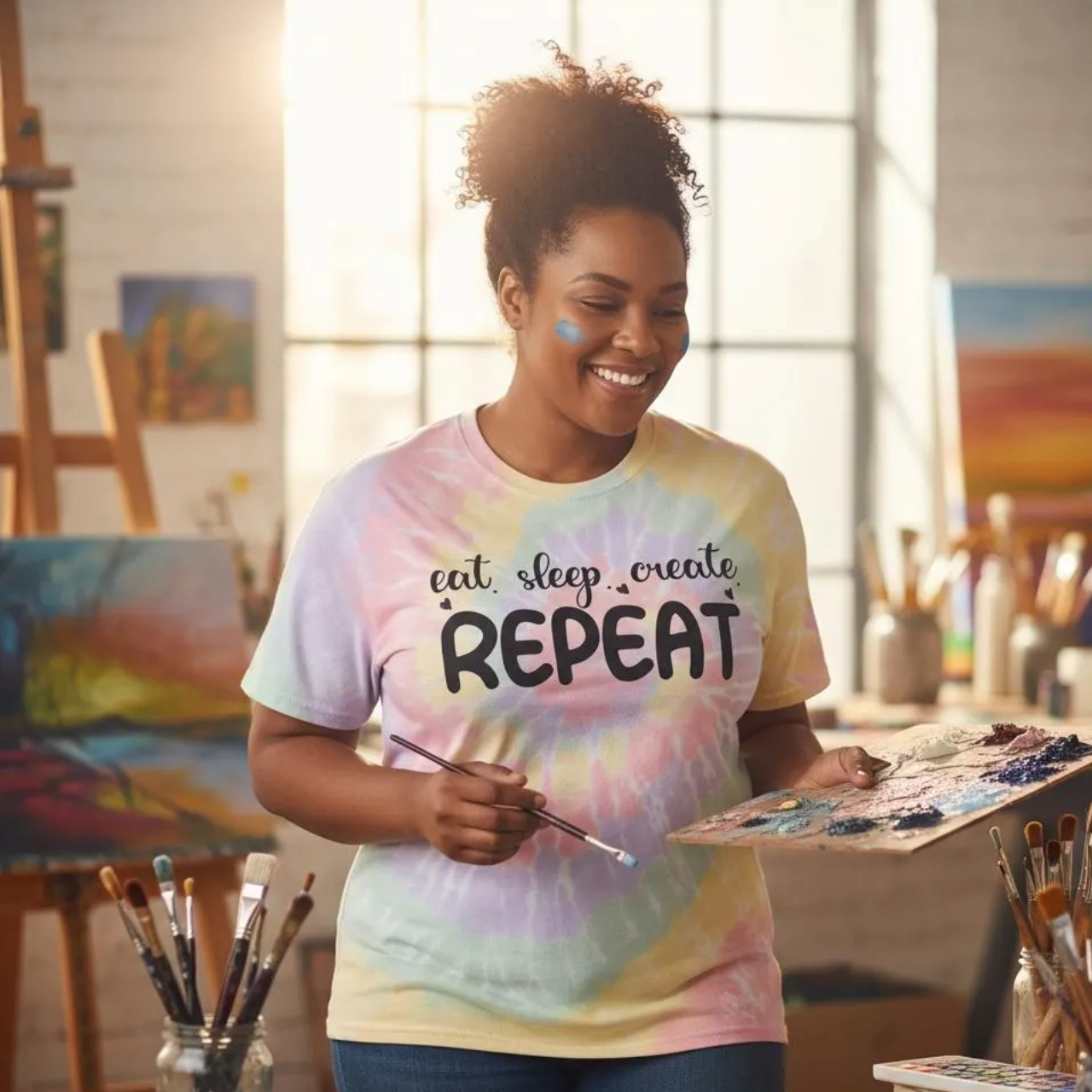 Eat Sleep Create Repeat Tee Eat Sleep Create Repeat Tee