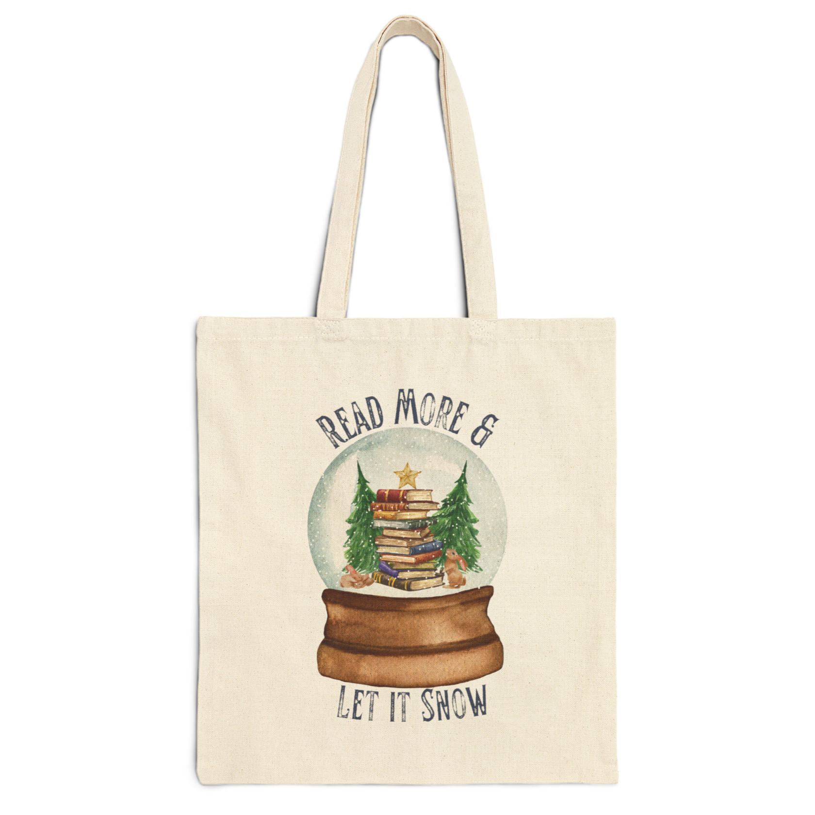 Read More & Let It Snow Cotton Canvas Tote Bag product thumbnail image Read More & Let It Snow Cotton Canvas Tote Bag product thumbnail image