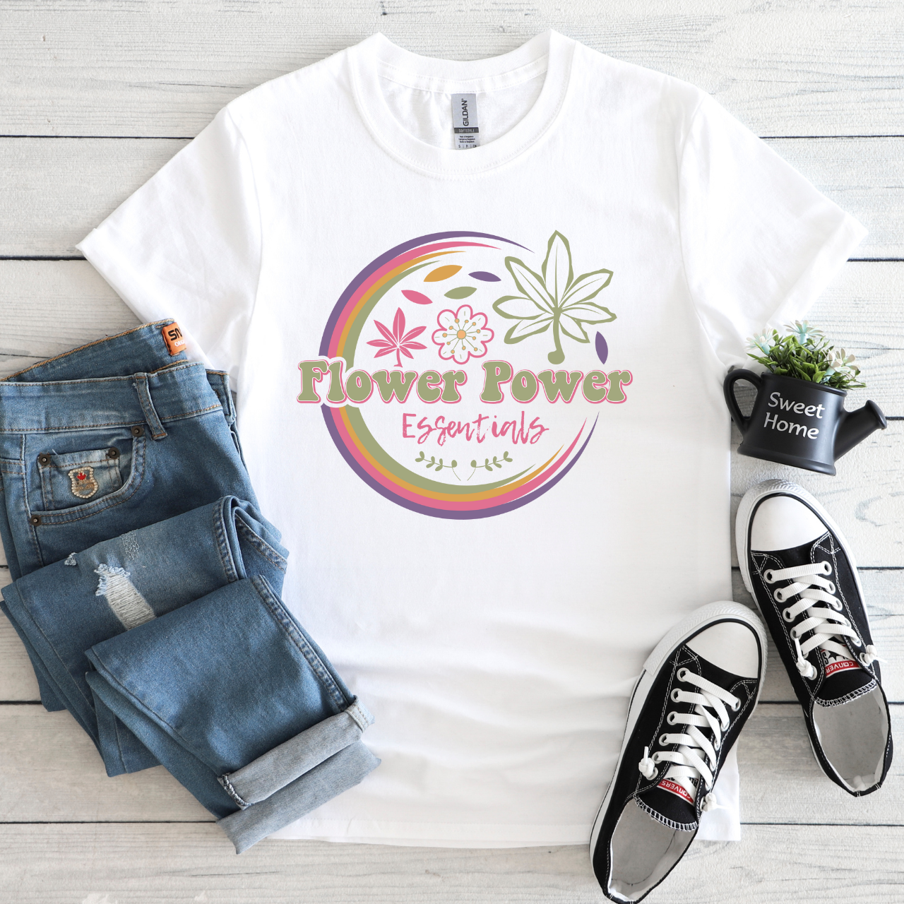 🌼 Flower Power Essentials Tee 🌼 product thumbnail image 🌼 Flower Power Essentials Tee 🌼 product thumbnail image