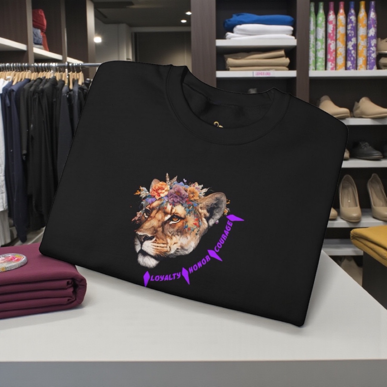 7 Lioness ~"Roar With Grace" Crewneck product thumbnail image 7 Lioness ~"Roar With Grace" Crewneck product thumbnail image