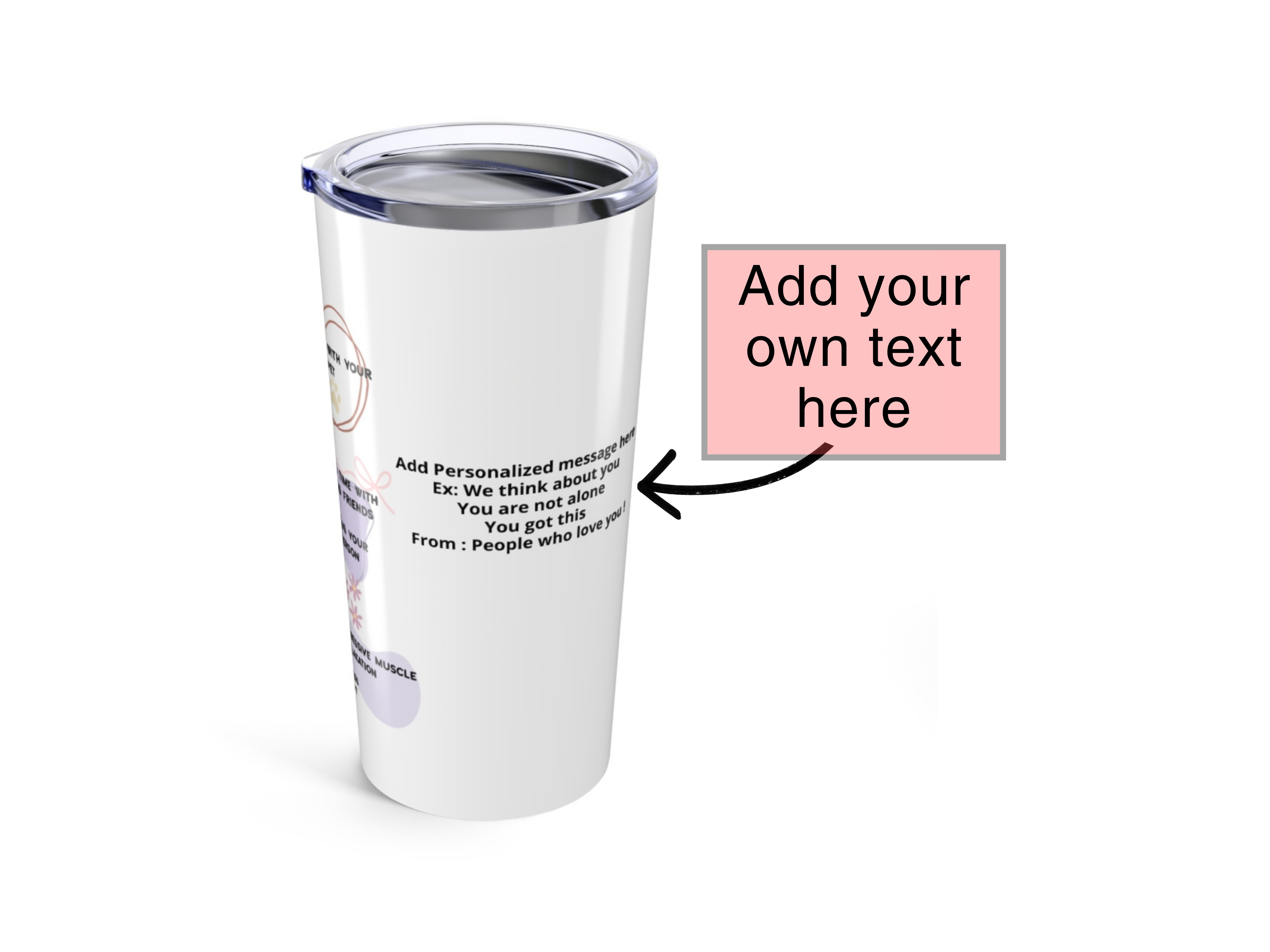 Personalized Healing Tumbler — Custom Message for Nervous System Recovery product thumbnail image