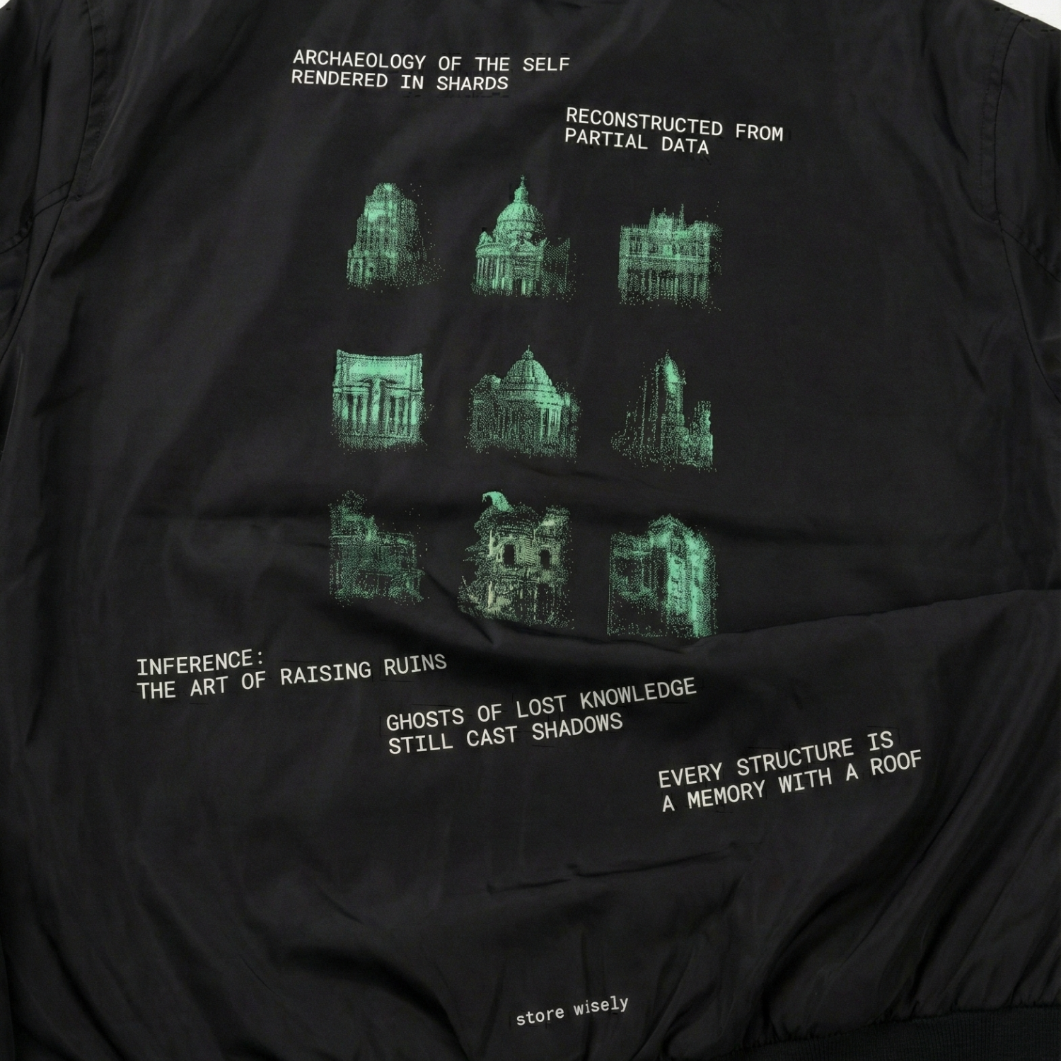 Elephantasm "Digital City" Bomber — Black view 3