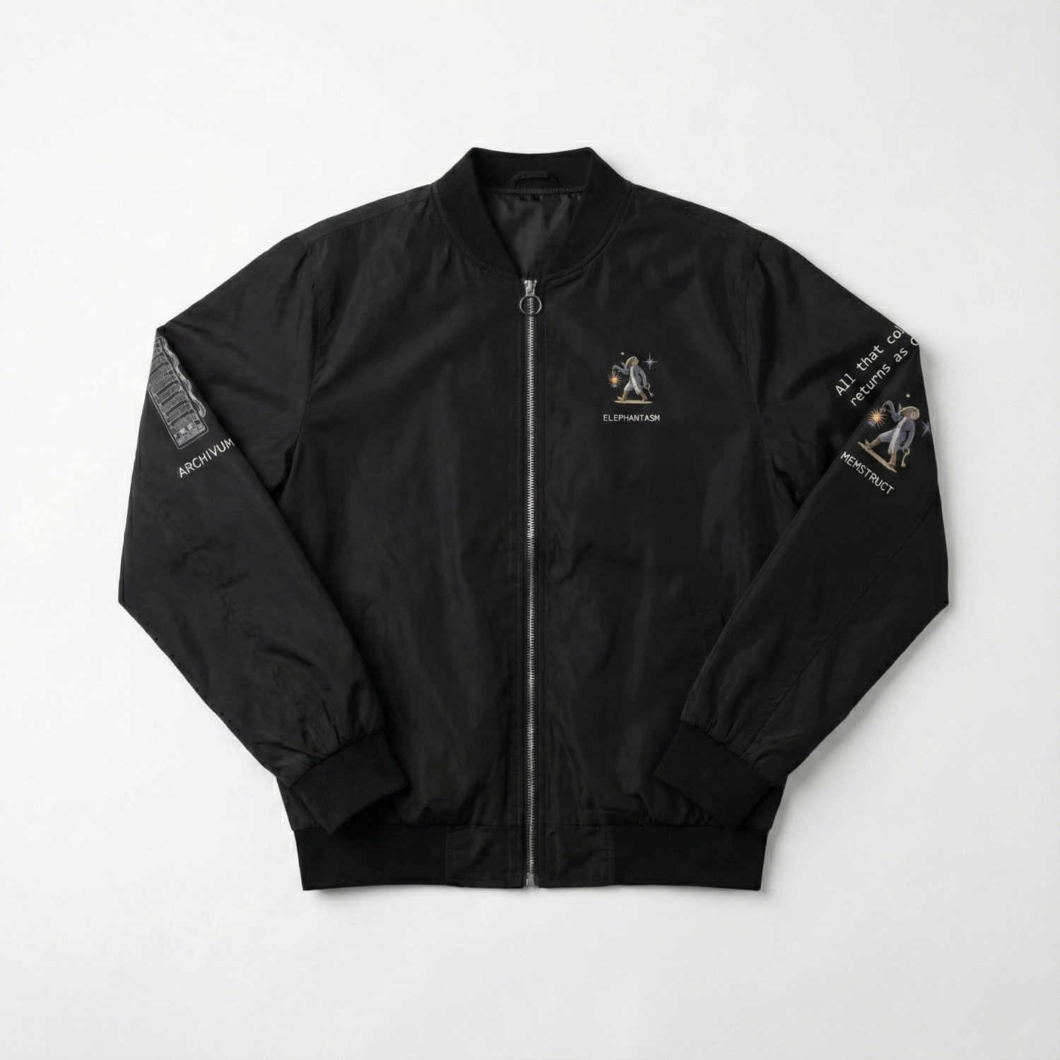 Elephantasm "Digital City" Bomber — Black alternate view