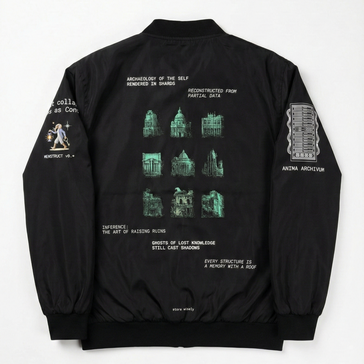 Elephantasm "Digital City" Bomber — Black