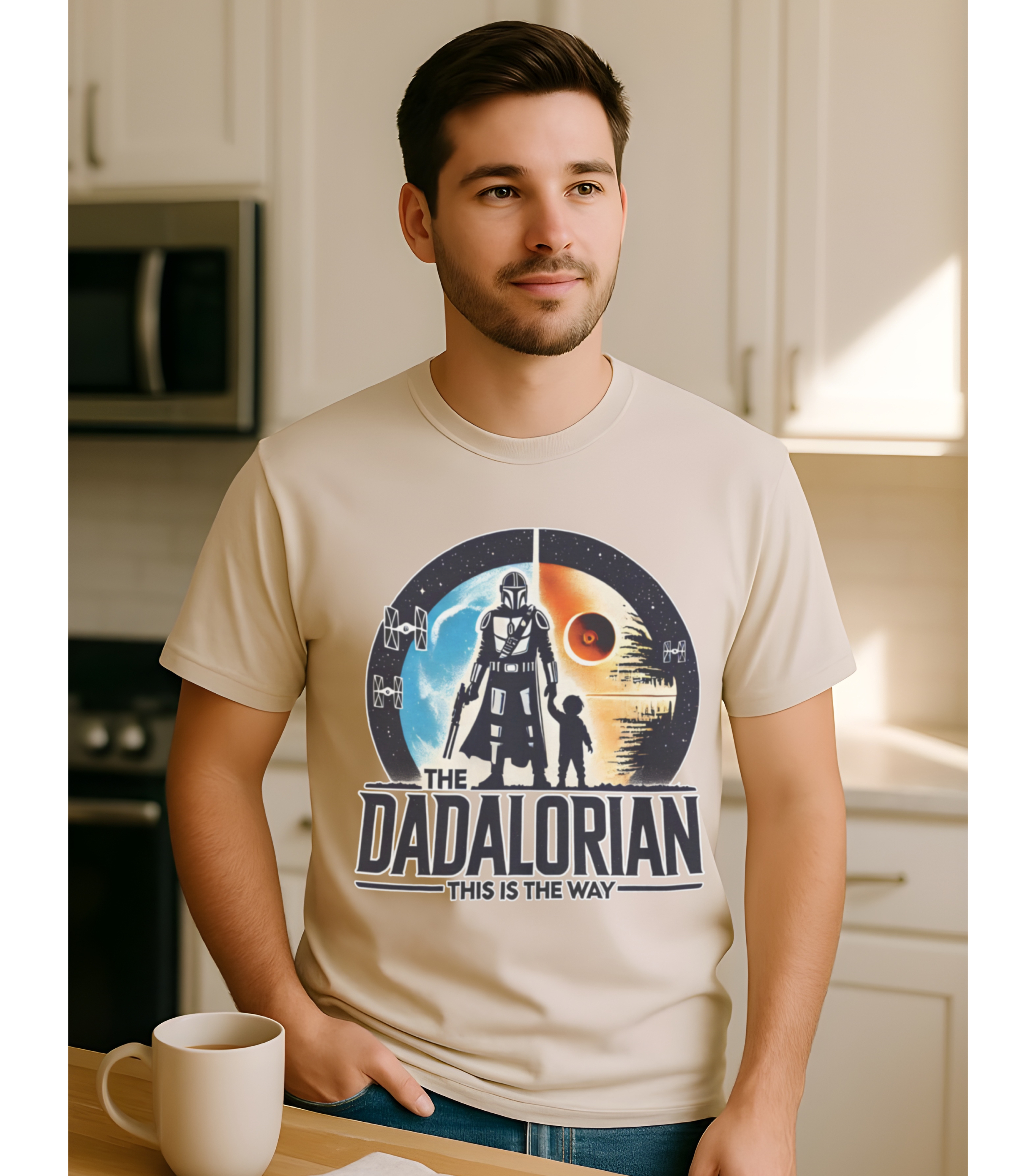 The Dadalorian Heavy Cotton T-Shirt for Dads | Funny Fatherhood Shirt for Men | “This Is The Way” Dad Gift Tee | Star-Inspired Dad Graphic Shirt | Father’s Day, Birthday, Christmas Gift for Dad product thumbnail image The Dadalorian Heavy Cotton T-Shirt for Dads | Funny Fatherhood Shirt for Men | “This Is The Way” Dad Gift Tee | Star-Inspired Dad Graphic Shirt | Father’s Day, Birthday, Christmas Gift for Dad product thumbnail image