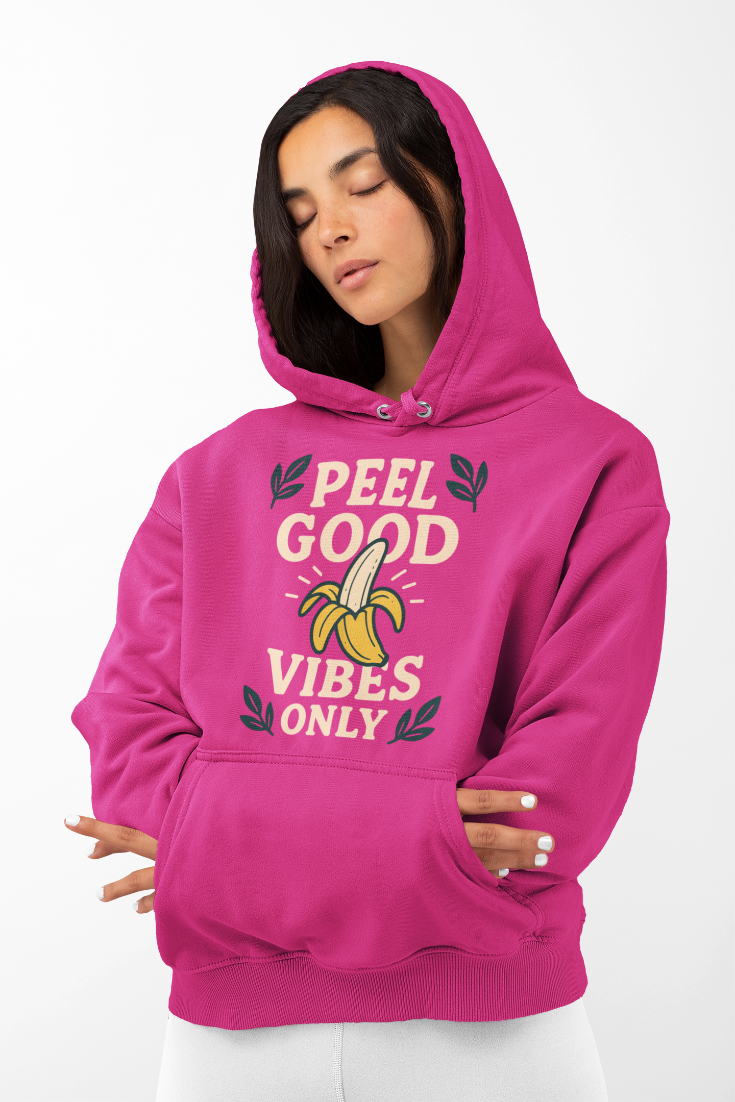 Peel Good Vibes Unisex Hooded Sweatshirt - Fun and Comfy, Perfect for Casual Wear, Gift for Friends, Cozy Relaxation, Banana Lovers product thumbnail image Peel Good Vibes Unisex Hooded Sweatshirt - Fun and Comfy, Perfect for Casual Wear, Gift for Friends, Cozy Relaxation, Banana Lovers product thumbnail image