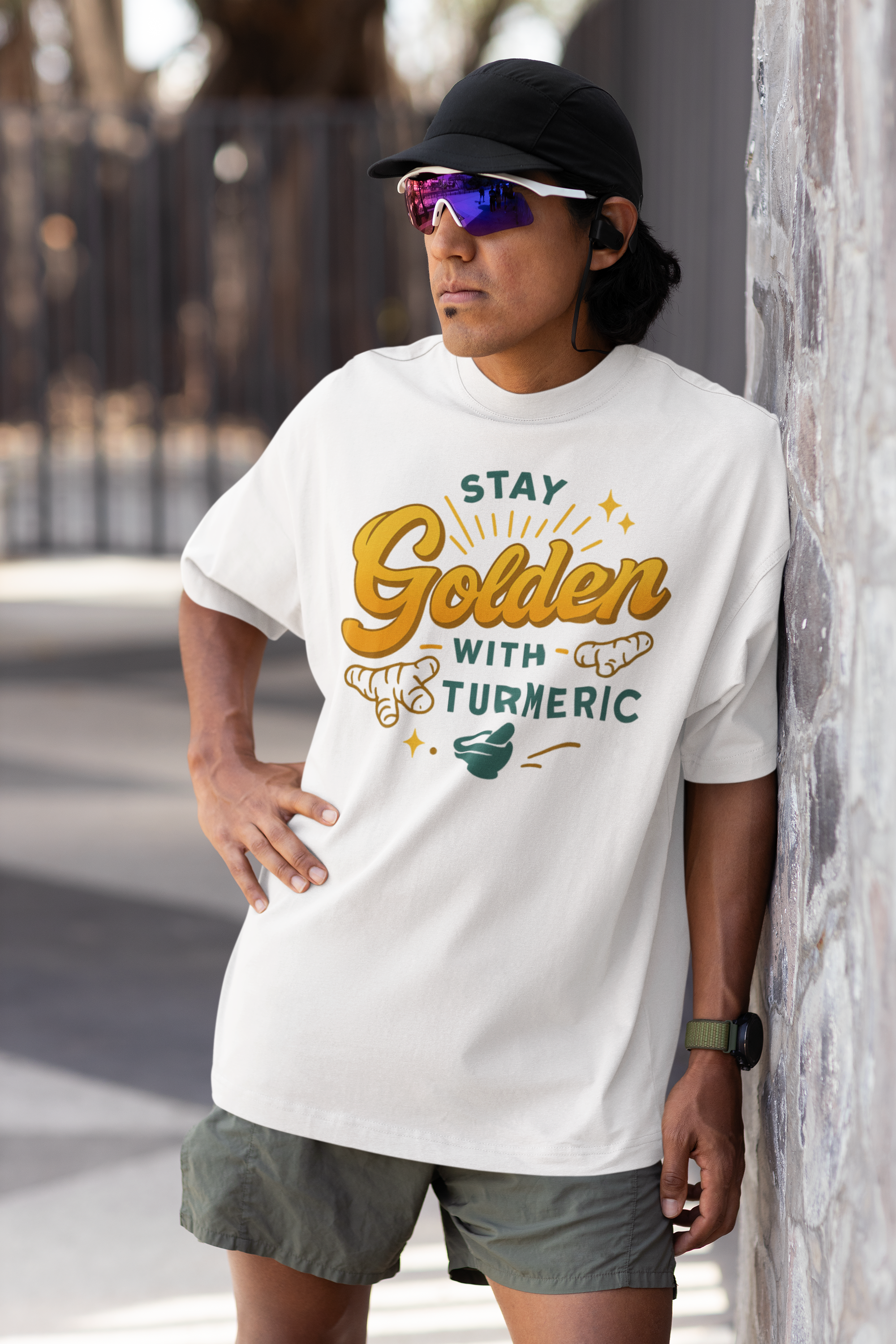 Stay Golden with Turmeric T-Shirt, Unisex Tee for Wellness Lovers, Gift for Health Enthusiasts, Boho Chic Style, Natural Remedies Shirt