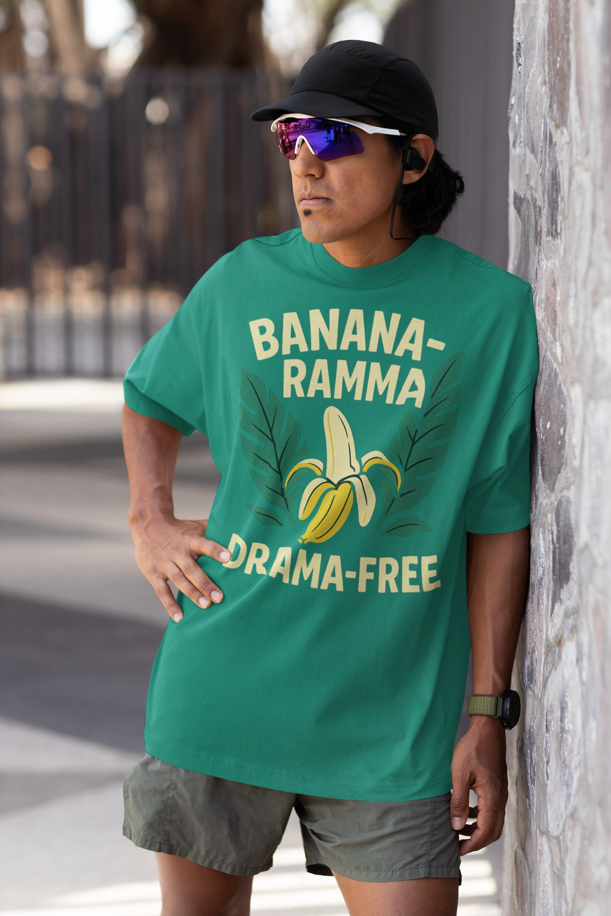 Banana-Ramma Drama-Free Unisex Heavy Cotton Tee, Fun Casual Shirt, Gift for Friends, Summer Vibes, Quirky Fashion Statement product thumbnail image Banana-Ramma Drama-Free Unisex Heavy Cotton Tee, Fun Casual Shirt, Gift for Friends, Summer Vibes, Quirky Fashion Statement product thumbnail image