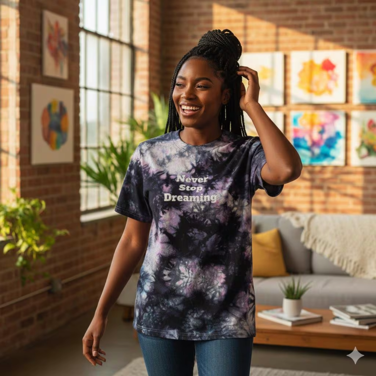 Dream Big Tie-Dye T-Shirt product thumbnail image Dream Big Tie-Dye T-Shirt product thumbnail image