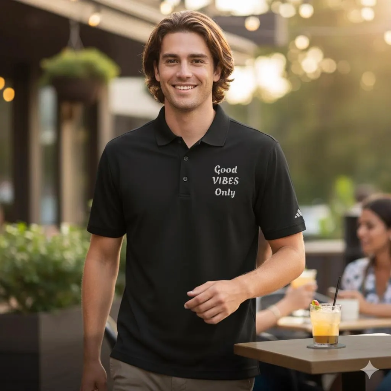 Good Vibes Only Polo Adidas