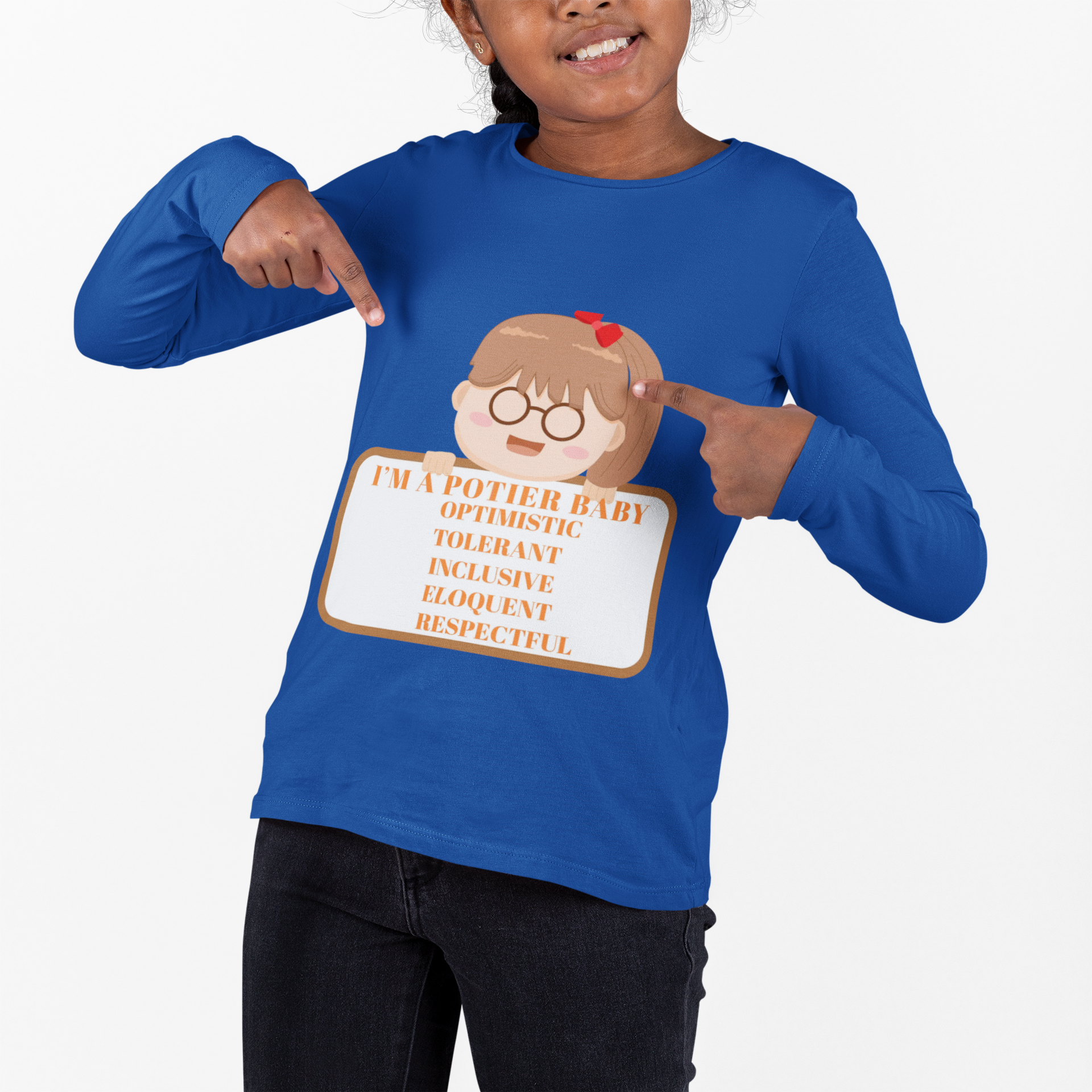 Toddler Long Sleeve Tee — "I'm a Mother Baby" Positive Traits Graphic product thumbnail image Toddler Long Sleeve Tee — "I'm a Mother Baby" Positive Traits Graphic product thumbnail image