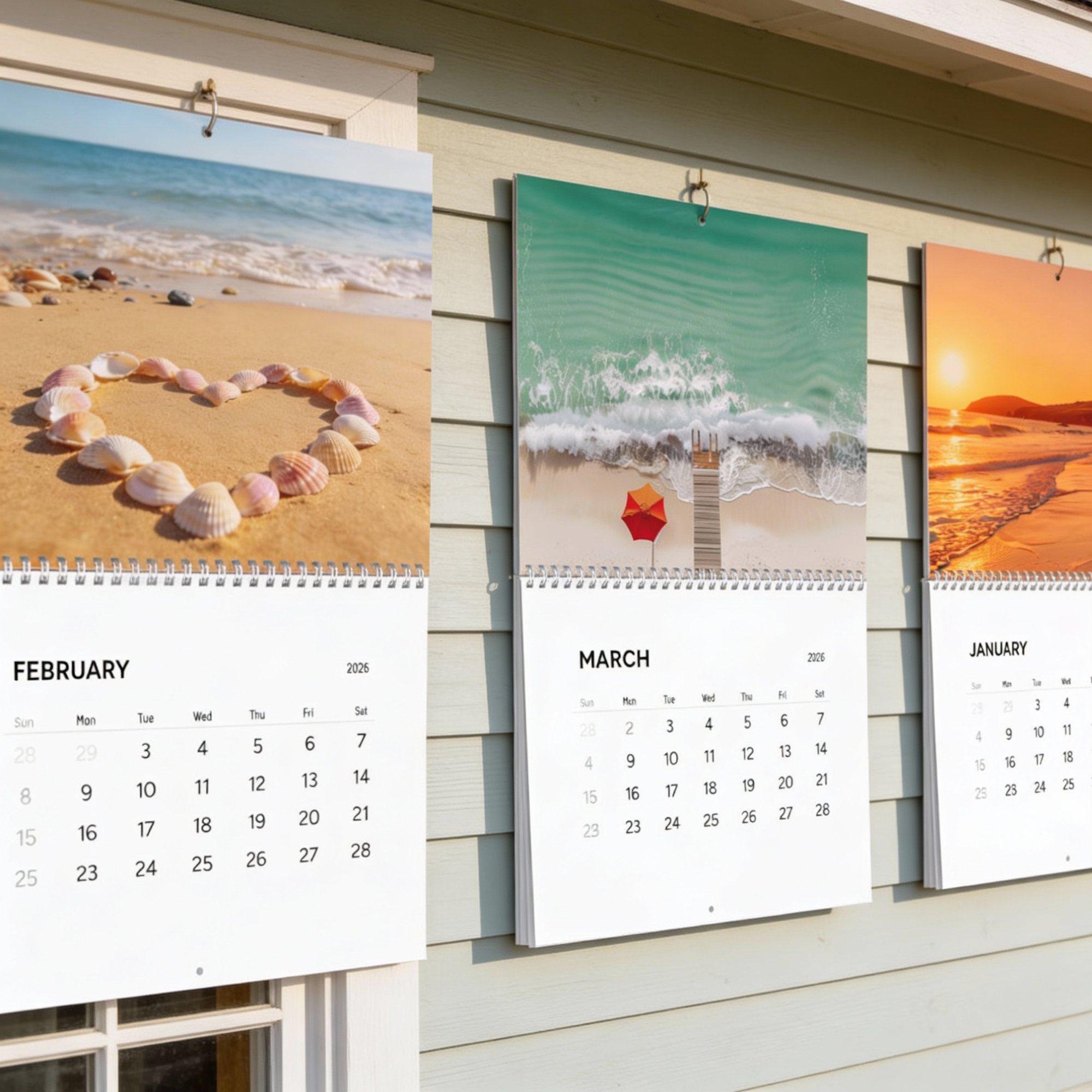 2026 Beach Wall Calendar Coastal Photography Art | Ocean Sunset Calendar | Beach House Decor | Gift for Beach Lovers | Coastal Home Style product thumbnail image 2026 Beach Wall Calendar Coastal Photography Art | Ocean Sunset Calendar | Beach House Decor | Gift for Beach Lovers | Coastal Home Style product thumbnail image