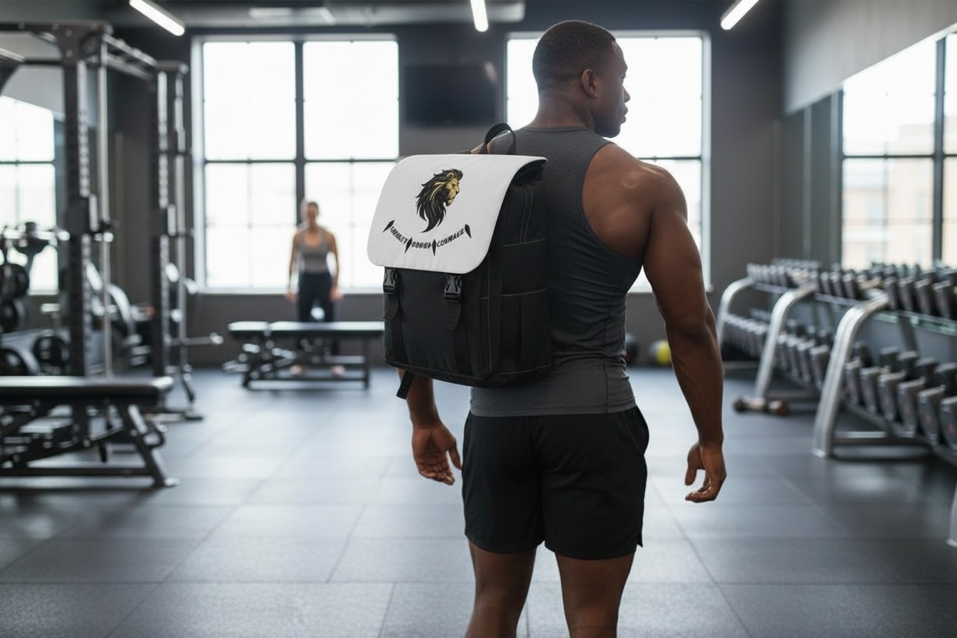 7 Lion Alpha "Ebony and Ivory" Shoulder Backpack product thumbnail image 7 Lion Alpha "Ebony and Ivory" Shoulder Backpack product thumbnail image