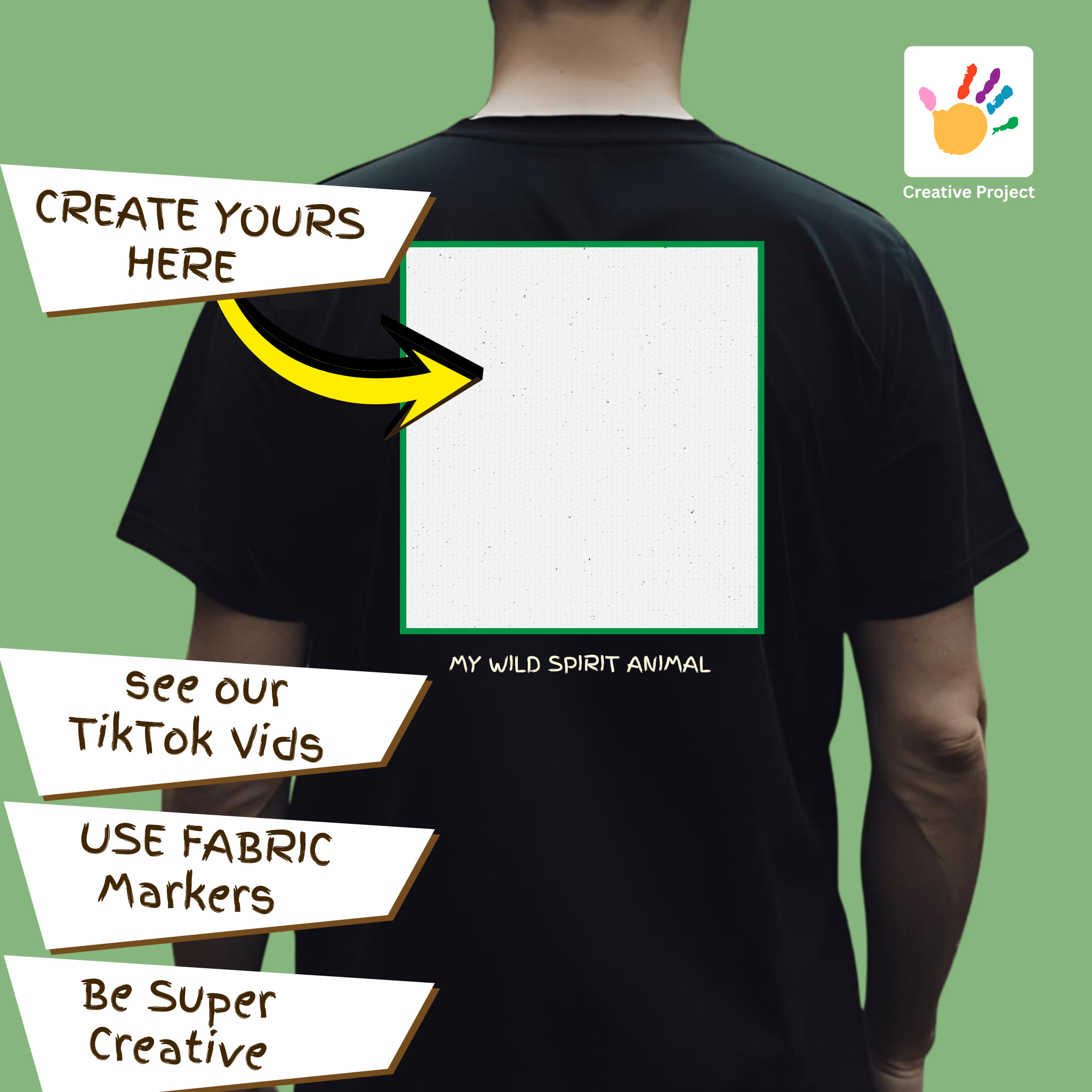 Camp Naked Clothing | Woman's Create Your own Animal Spirit T-Shirt — Arrow &amp; Frame Nature Graphic Tee. product thumbnail image