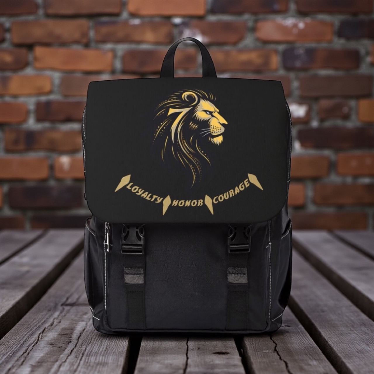 7 Lion Alpha " Gold and Black" Backpack 7 Lion Alpha " Gold and Black" Backpack