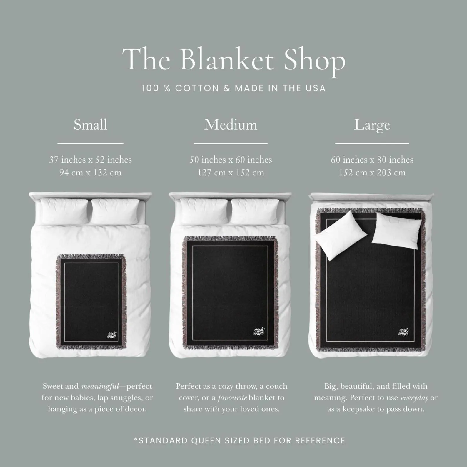 Custom Monogram Woven Blanket | Personalized Name, Monogram, Custom Text product thumbnail image