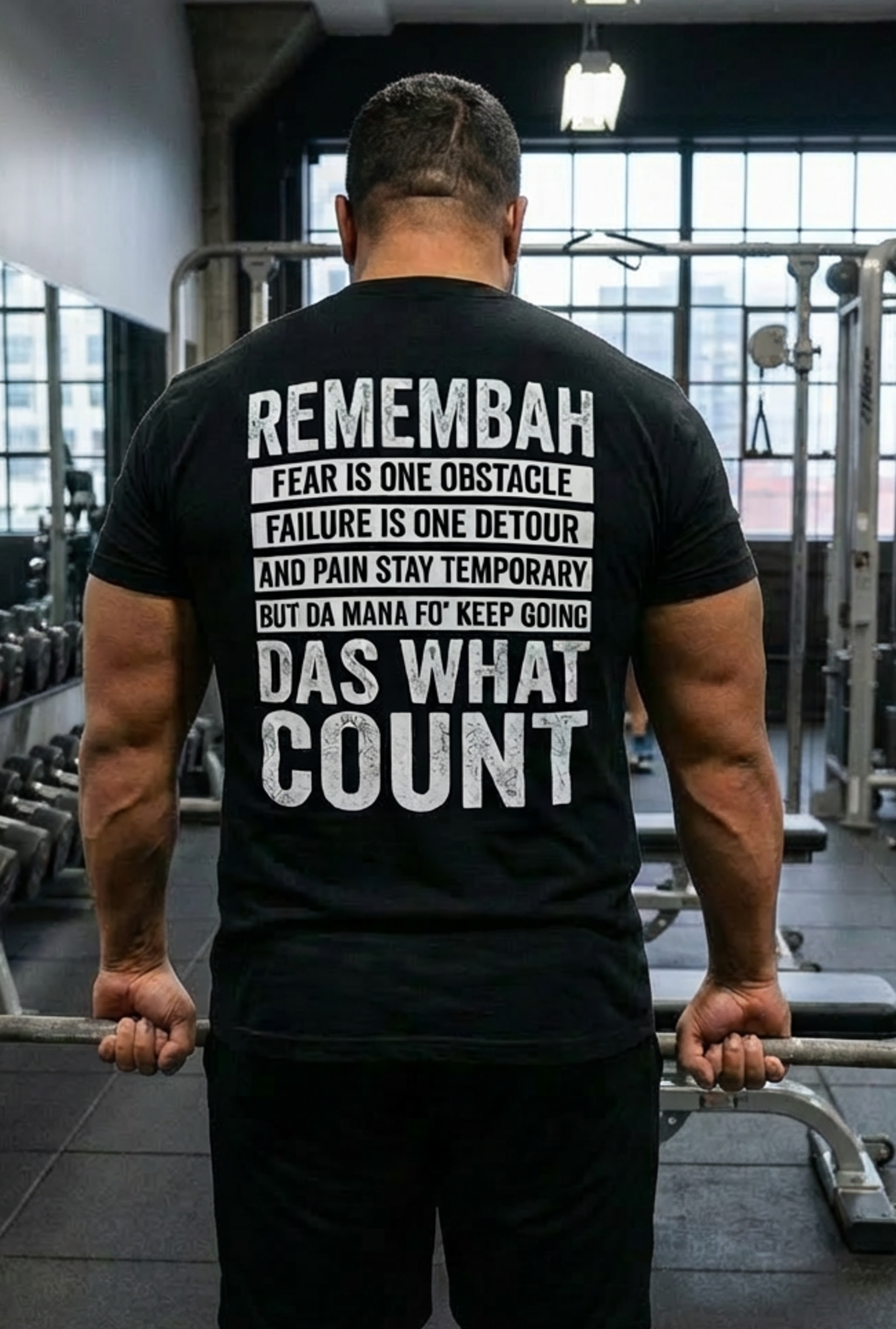 Remembah – Da Mana Fo’ Keep Going Hawaii Pidgin Motivational Unisex Tee product thumbnail image Remembah – Da Mana Fo’ Keep Going Hawaii Pidgin Motivational Unisex Tee product thumbnail image