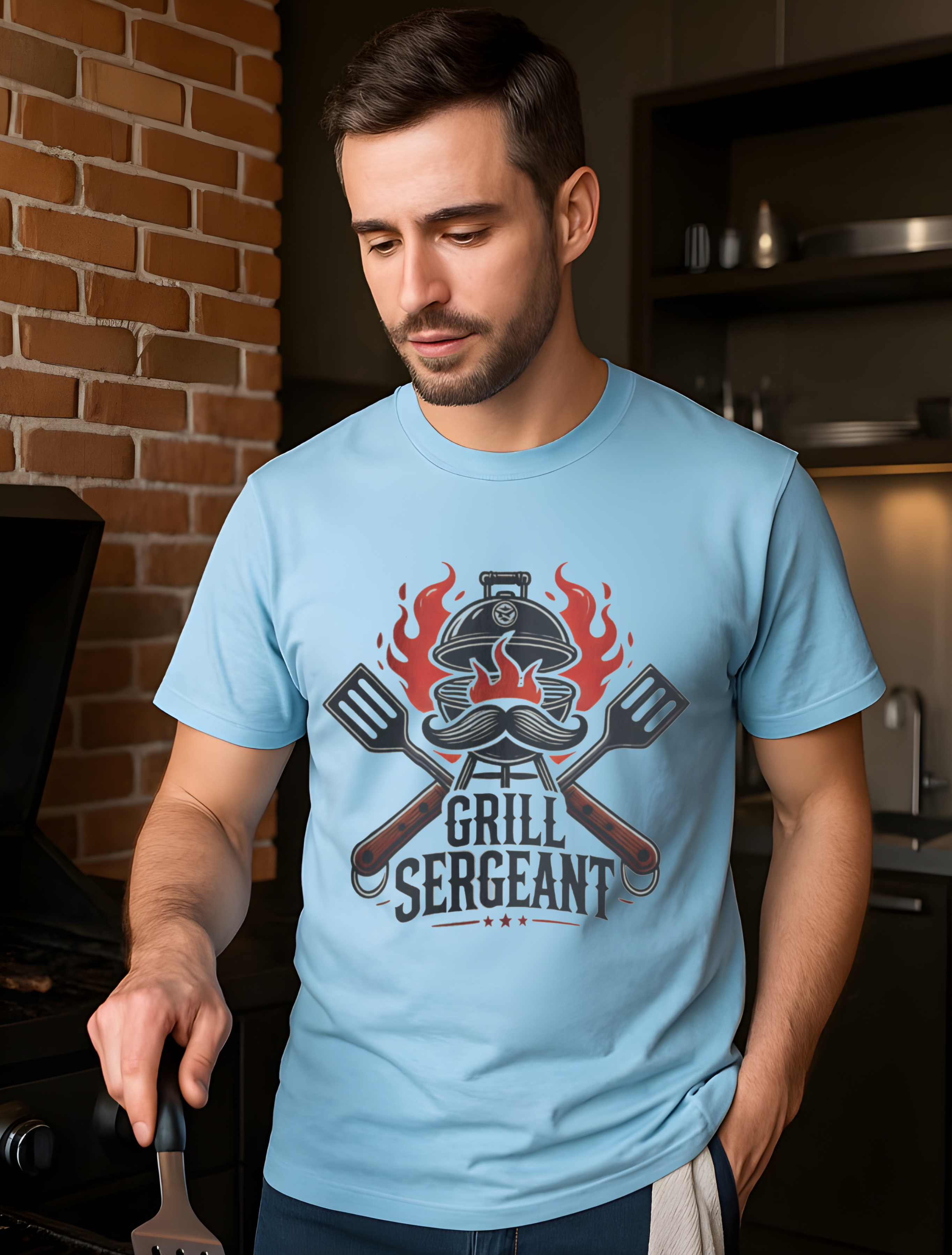 Grill Sergeant Heavy Cotton T-Shirt • Funny BBQ Dad Shirt • Father’s Day Gift for Grillmaster • Outdoor Cooking Tee for Men • Backyard Barbecue Humor Shirt • Gift for Husband, Grandpa, or Chef Dad product thumbnail image Grill Sergeant Heavy Cotton T-Shirt • Funny BBQ Dad Shirt • Father’s Day Gift for Grillmaster • Outdoor Cooking Tee for Men • Backyard Barbecue Humor Shirt • Gift for Husband, Grandpa, or Chef Dad product thumbnail image