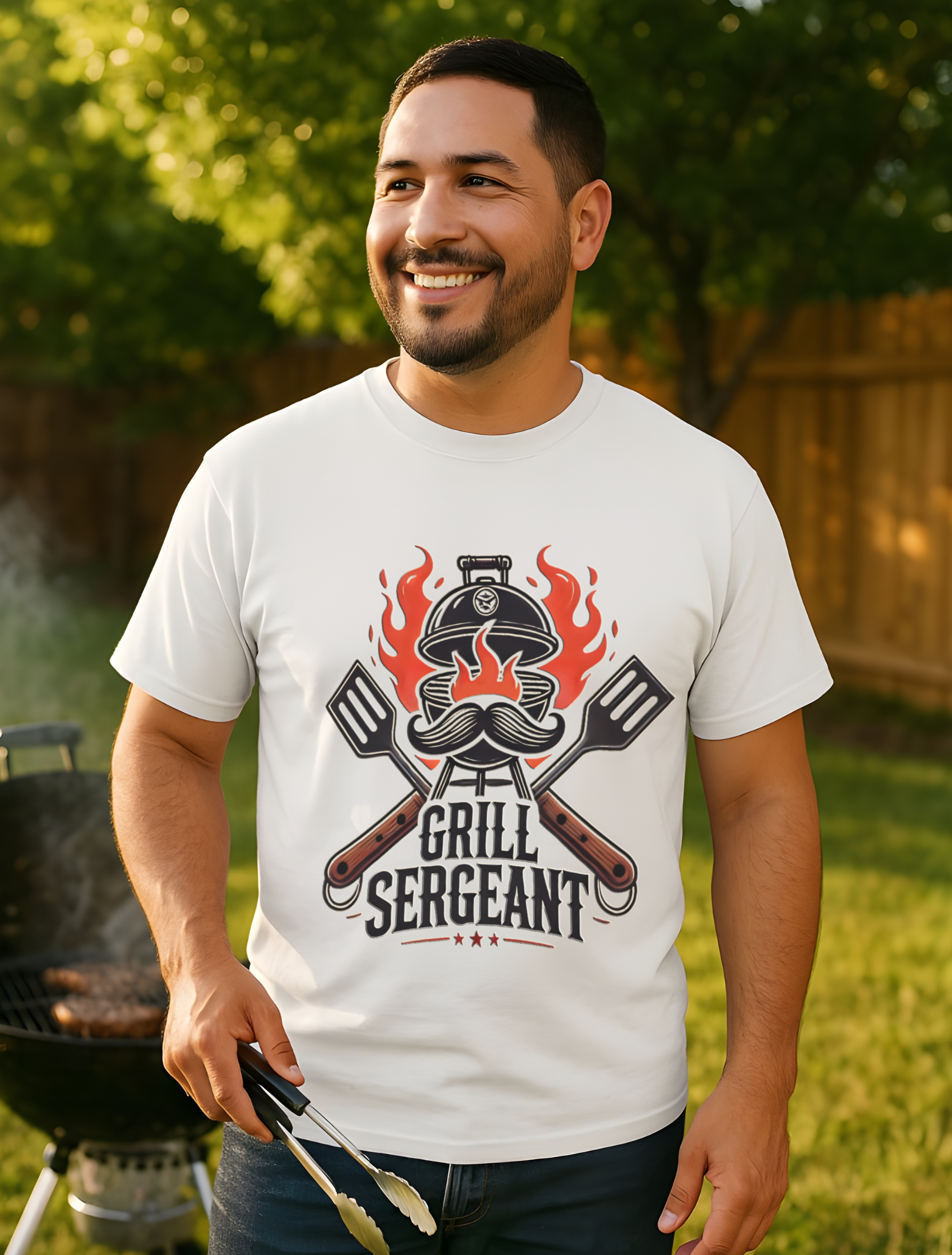Grill Sergeant Heavy Cotton T-Shirt • Funny BBQ Dad Shirt • Father’s Day Gift for Grillmaster • Outdoor Cooking Tee for Men • Backyard Barbecue Humor Shirt • Gift for Husband, Grandpa, or Chef Dad product thumbnail image Grill Sergeant Heavy Cotton T-Shirt • Funny BBQ Dad Shirt • Father’s Day Gift for Grillmaster • Outdoor Cooking Tee for Men • Backyard Barbecue Humor Shirt • Gift for Husband, Grandpa, or Chef Dad product thumbnail image