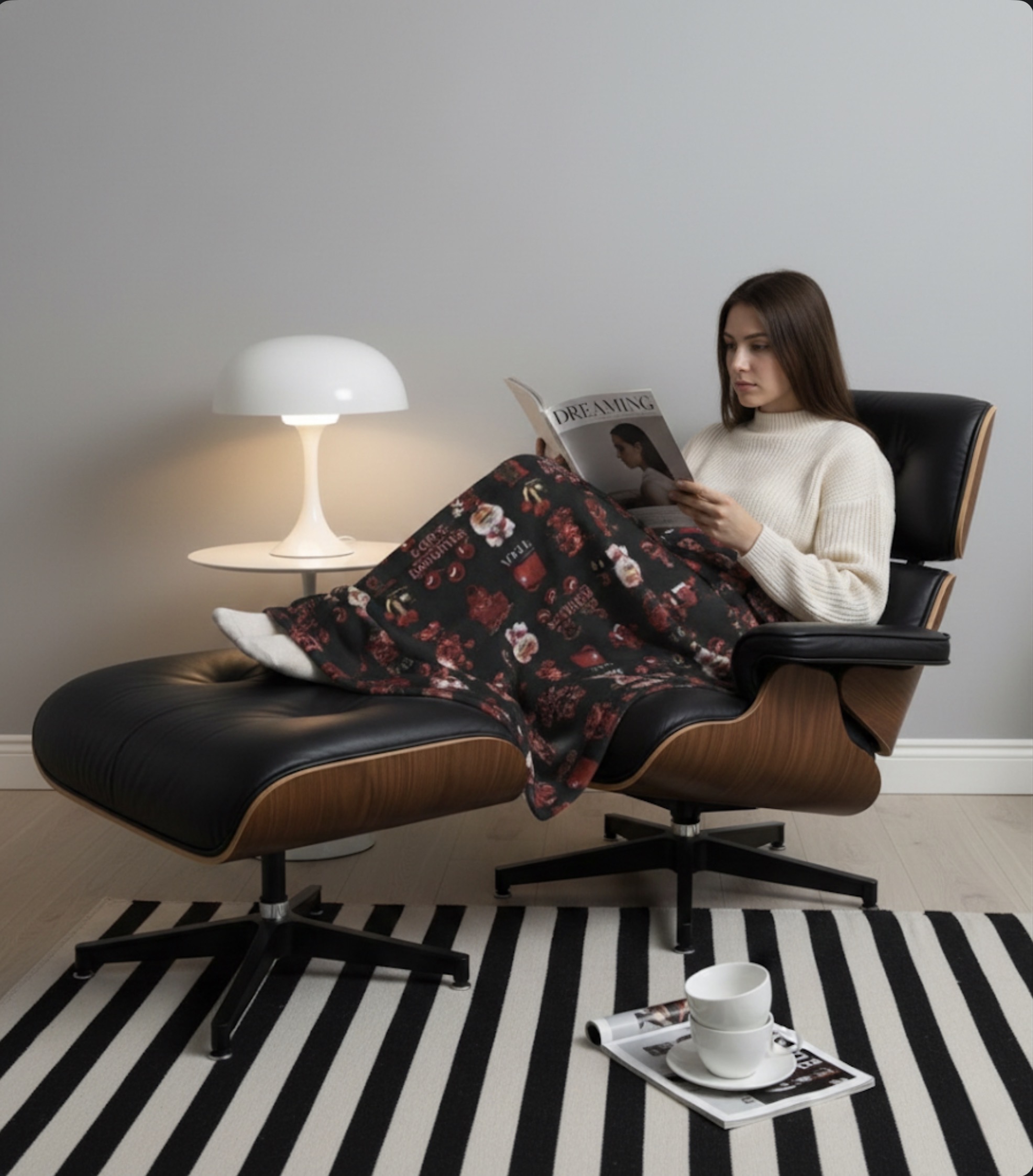 Velveteen Plush Blanket - “God’s Favorite Daughter” Wellness Throw product thumbnail image Velveteen Plush Blanket - “God’s Favorite Daughter” Wellness Throw product thumbnail image