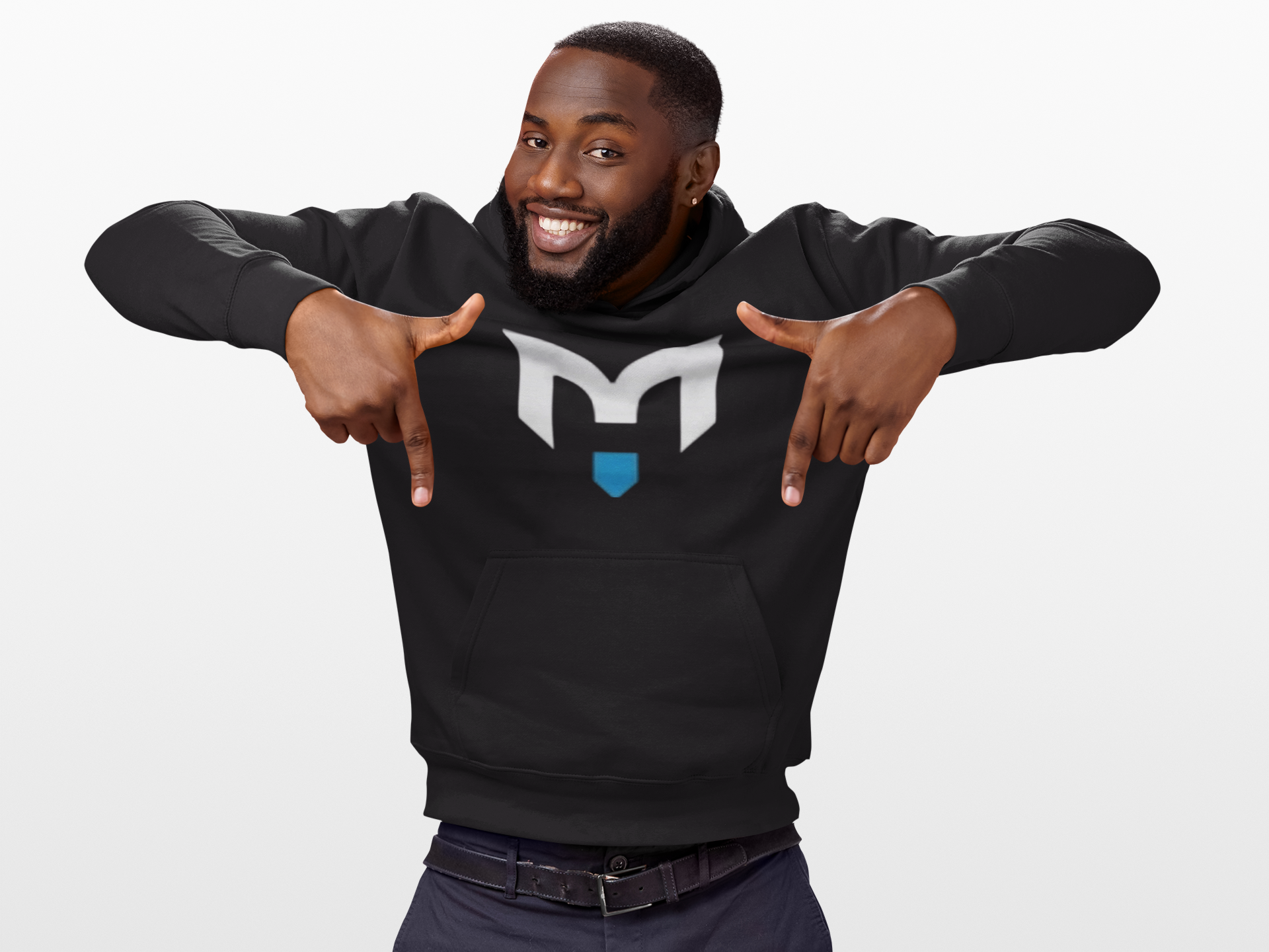 Marlon Huff Custom Numbered Sports Hoodie — Team Jersey Style ‘4 HUFF’ Logo product thumbnail image