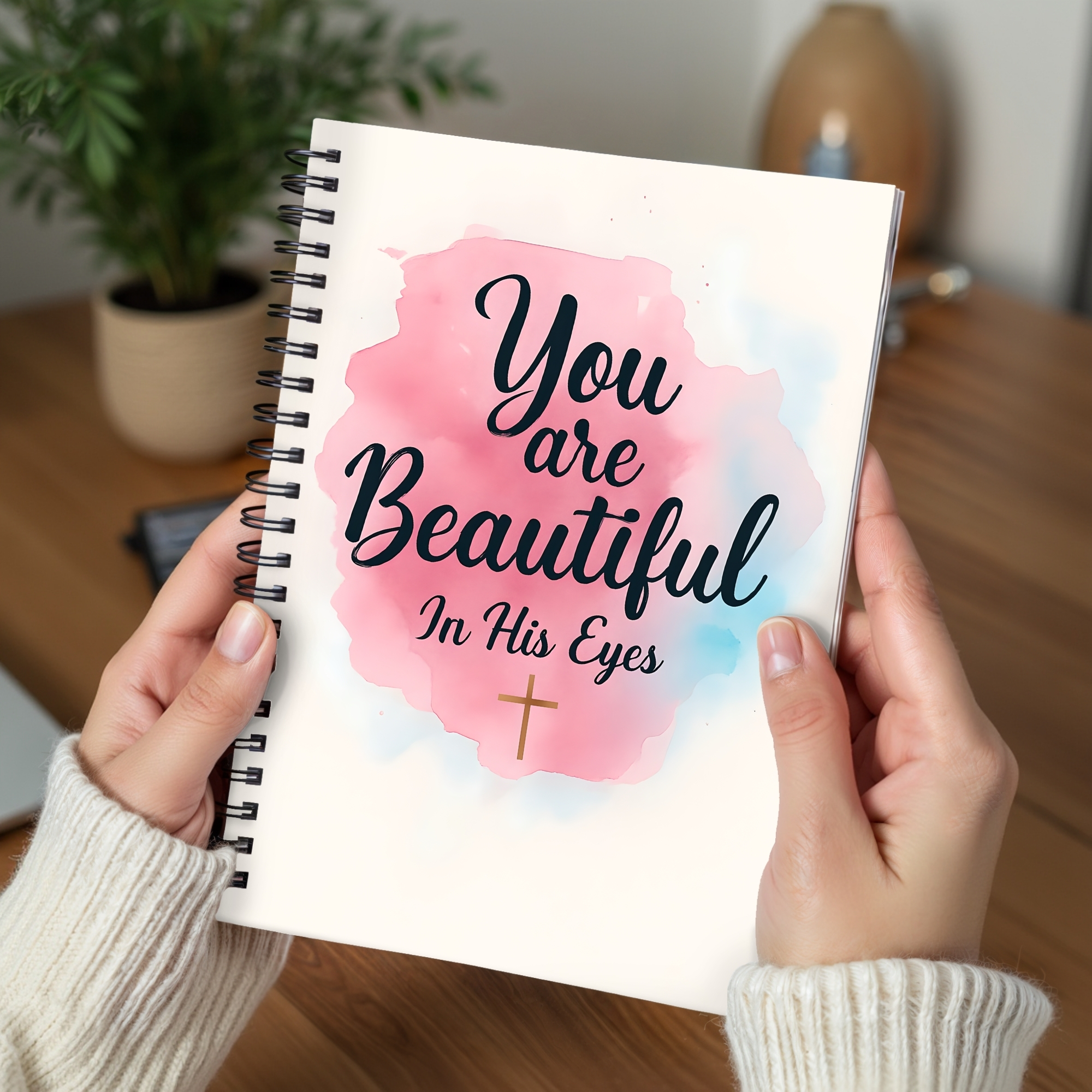 You Are Beautiful In His Eyes Spiral Notebook Christian Journal, Inspirational Ruled Notebook product thumbnail image You Are Beautiful In His Eyes Spiral Notebook Christian Journal, Inspirational Ruled Notebook product thumbnail image