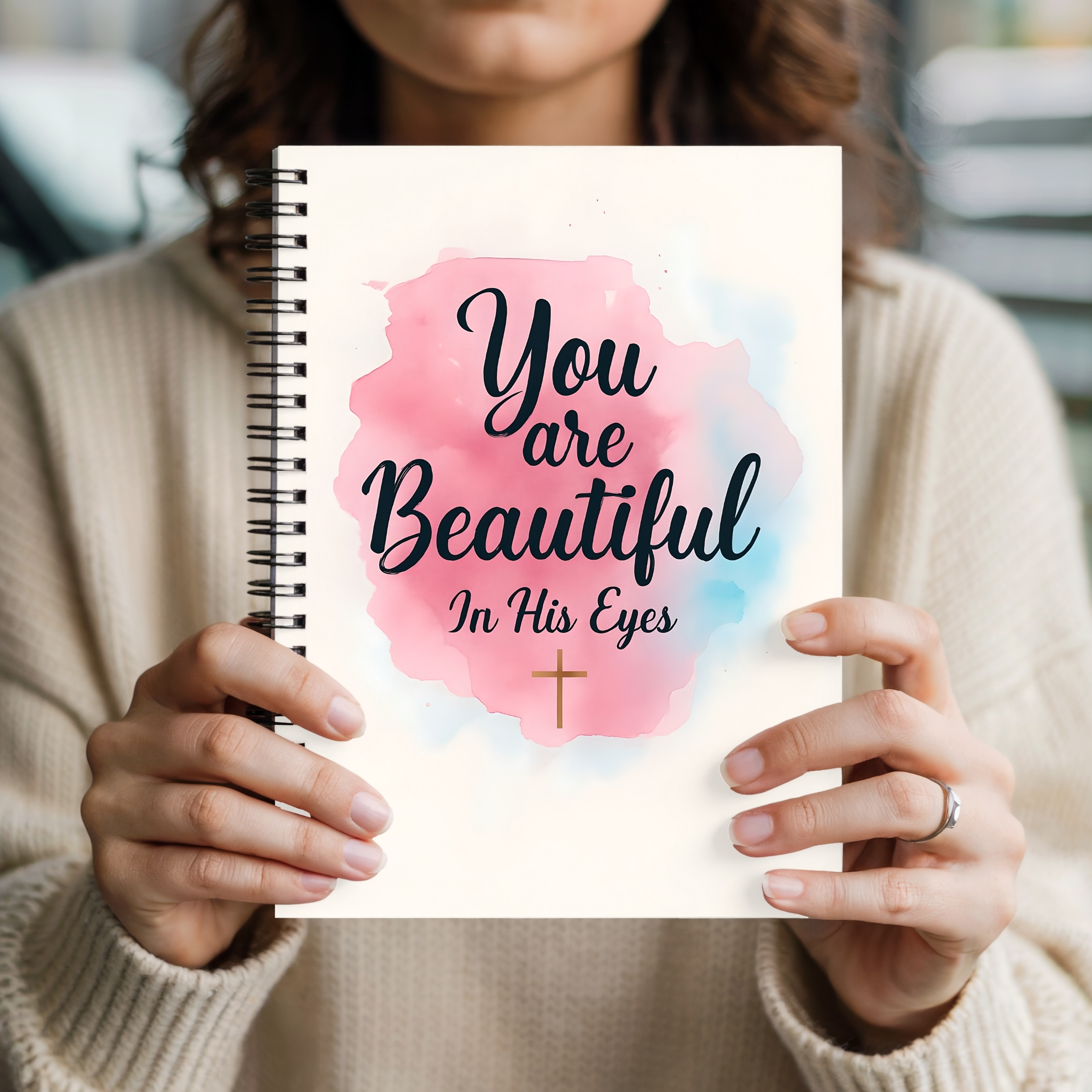 You Are Beautiful In His Eyes Spiral Notebook Christian Journal, Inspirational Ruled Notebook product thumbnail image You Are Beautiful In His Eyes Spiral Notebook Christian Journal, Inspirational Ruled Notebook product thumbnail image