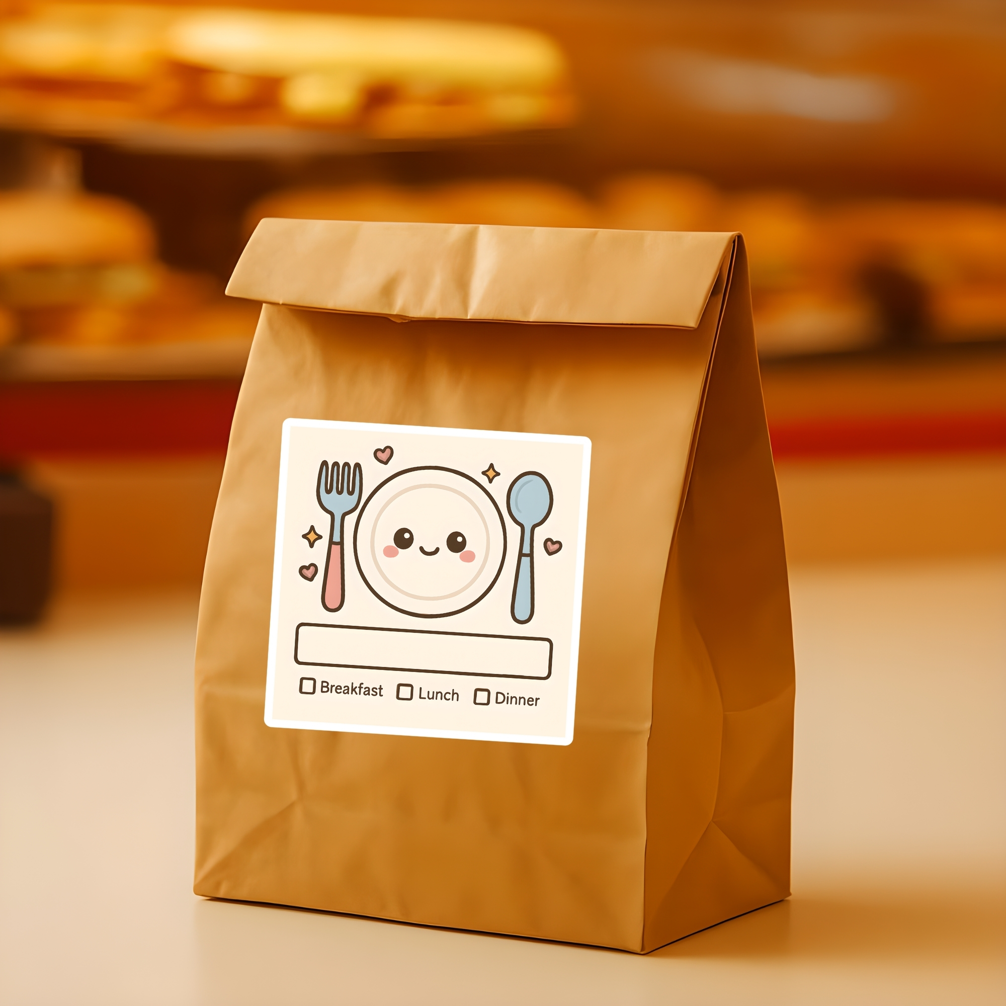 Kawaii Meal Planner Square Sticker Roll Breakfast, Lunch, Dinner Labels product thumbnail image Kawaii Meal Planner Square Sticker Roll Breakfast, Lunch, Dinner Labels product thumbnail image