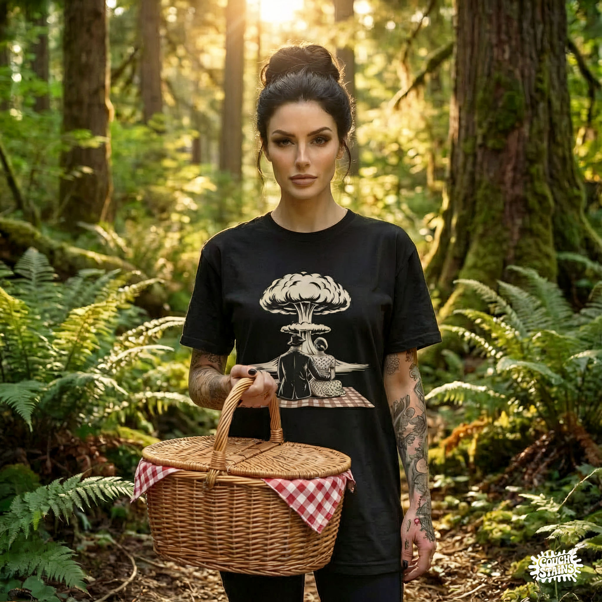Atomic Picnic – Retro Romance at the End of the World Unisex T-Shirt product thumbnail image Atomic Picnic – Retro Romance at the End of the World Unisex T-Shirt product thumbnail image