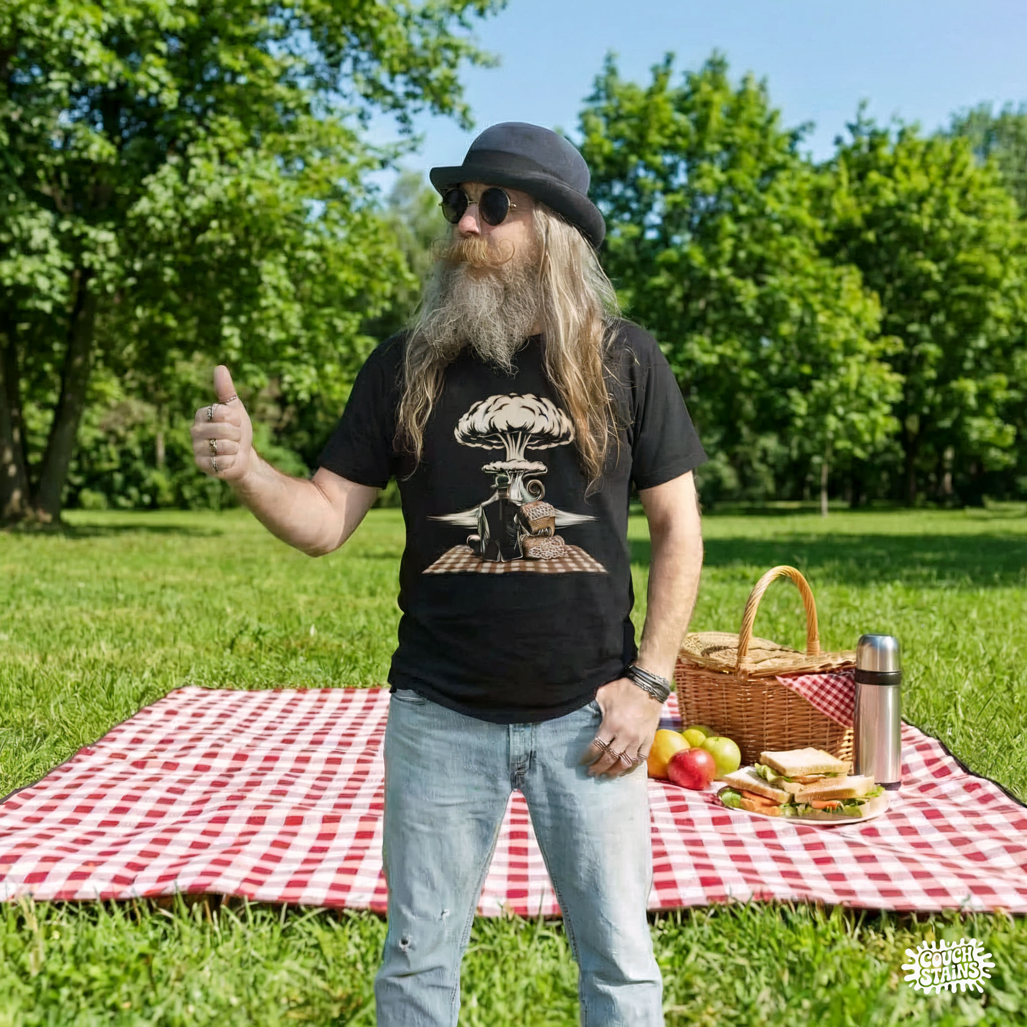 Atomic Picnic – Retro Romance at the End of the World Unisex T-Shirt product thumbnail image Atomic Picnic – Retro Romance at the End of the World Unisex T-Shirt product thumbnail image