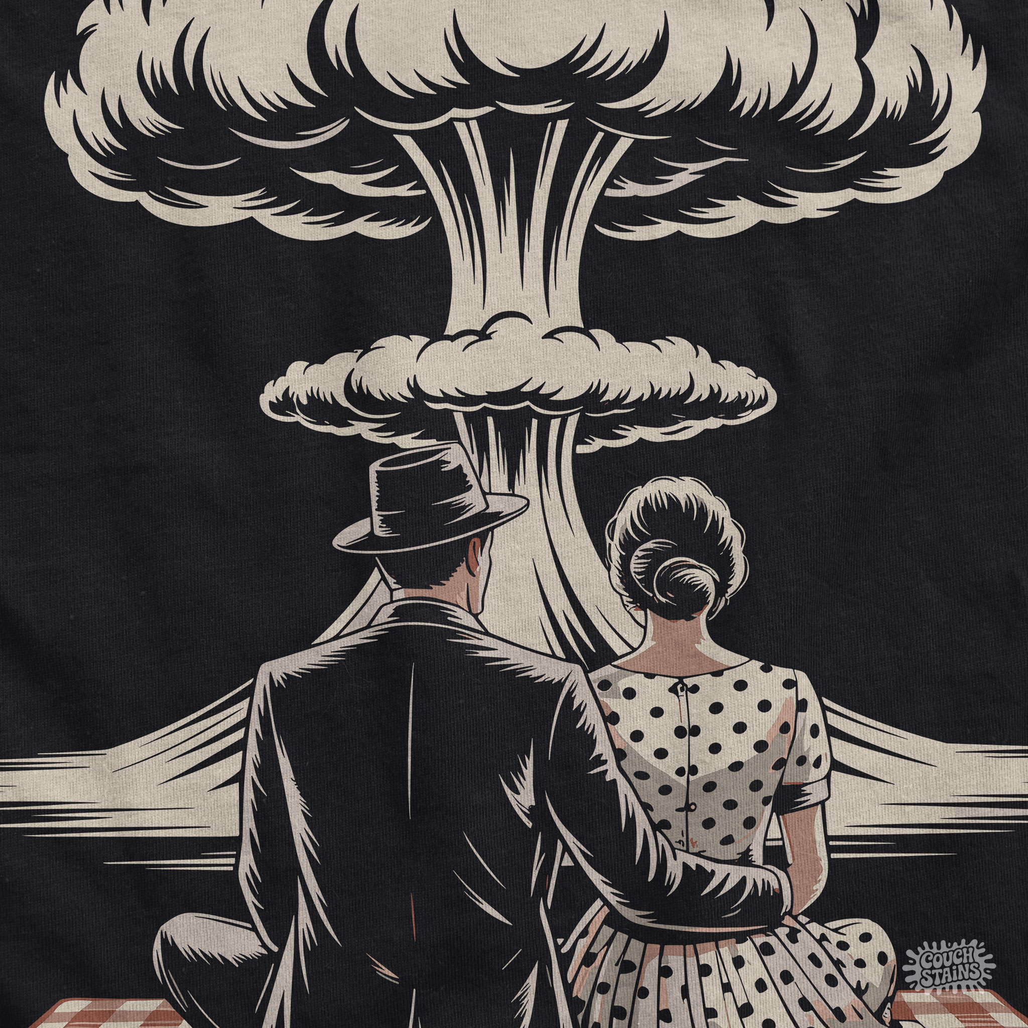 Atomic Picnic – Retro Romance at the End of the World Unisex T-Shirt product thumbnail image Atomic Picnic – Retro Romance at the End of the World Unisex T-Shirt product thumbnail image